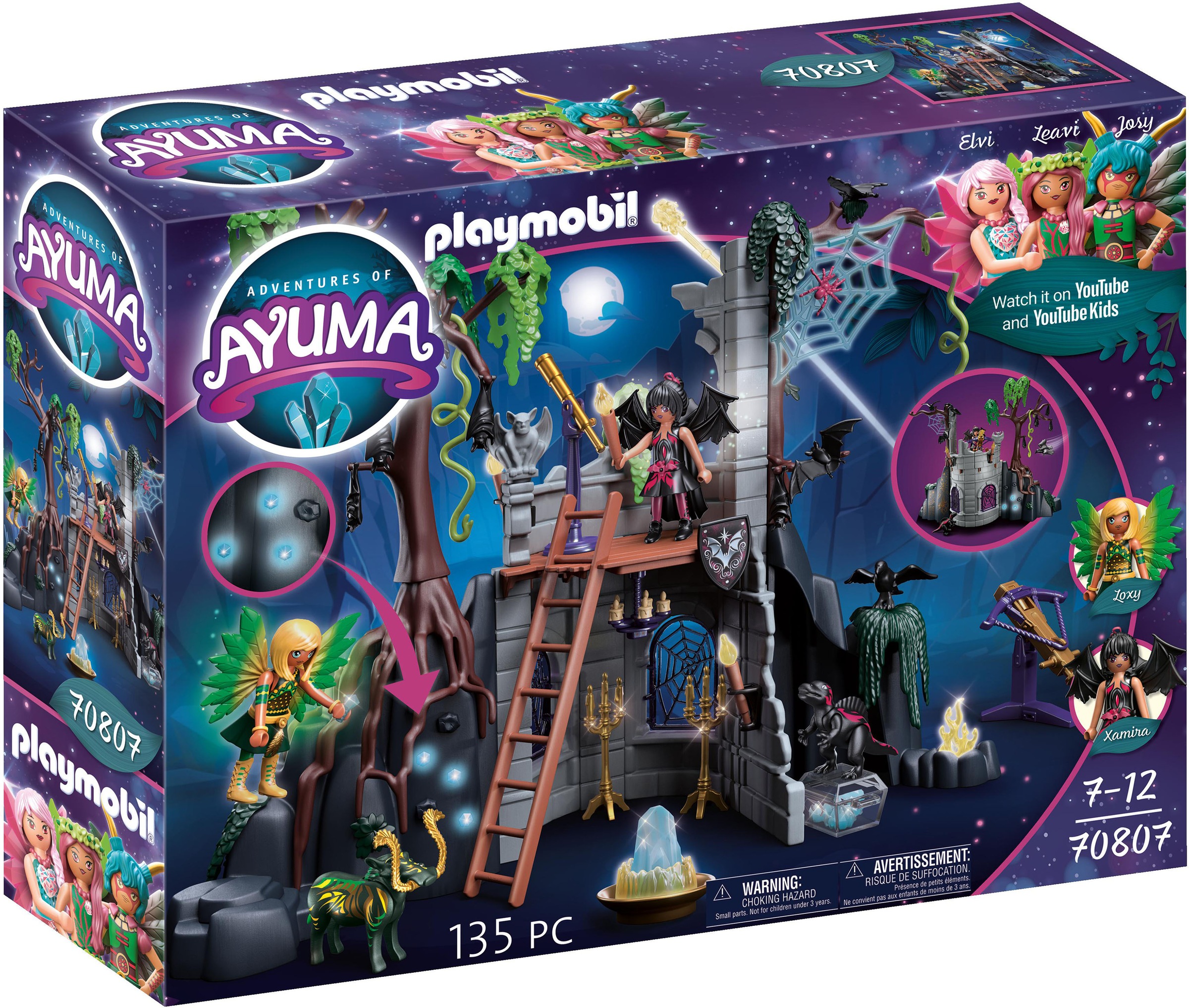 Image of Playmobil® Konstruktions-Spielset »Bat Fairies Ruine (70807), Adventures of Ayuma«, (135 St.), mit Lichtmodul, Made in Germany bei Ackermann Versand Schweiz