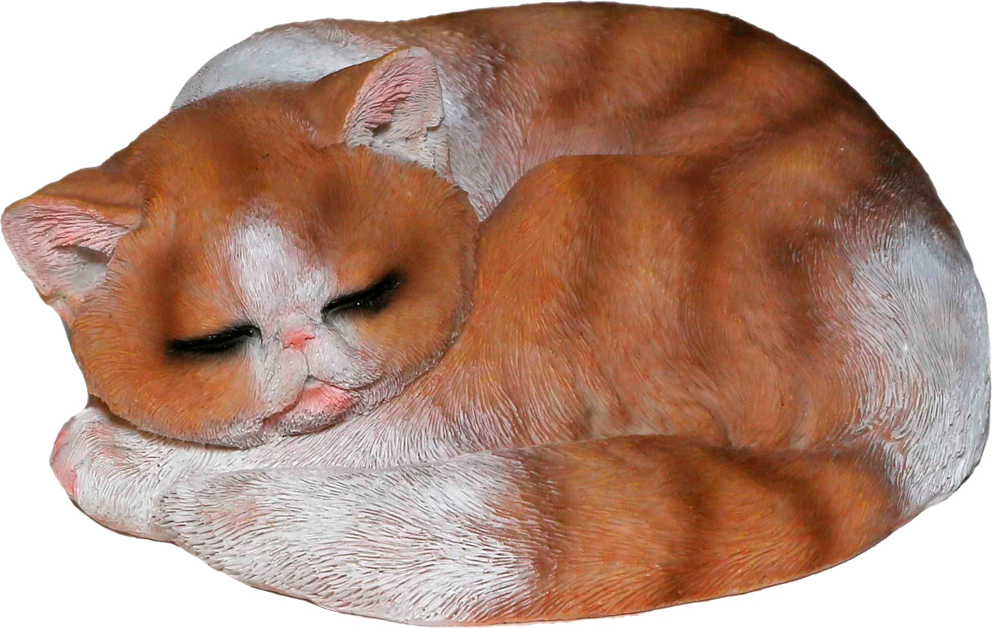 Image of Casa Collection by Jänig Tierfigur, Katze braun-weiss, schläft bei Ackermann Versand Schweiz