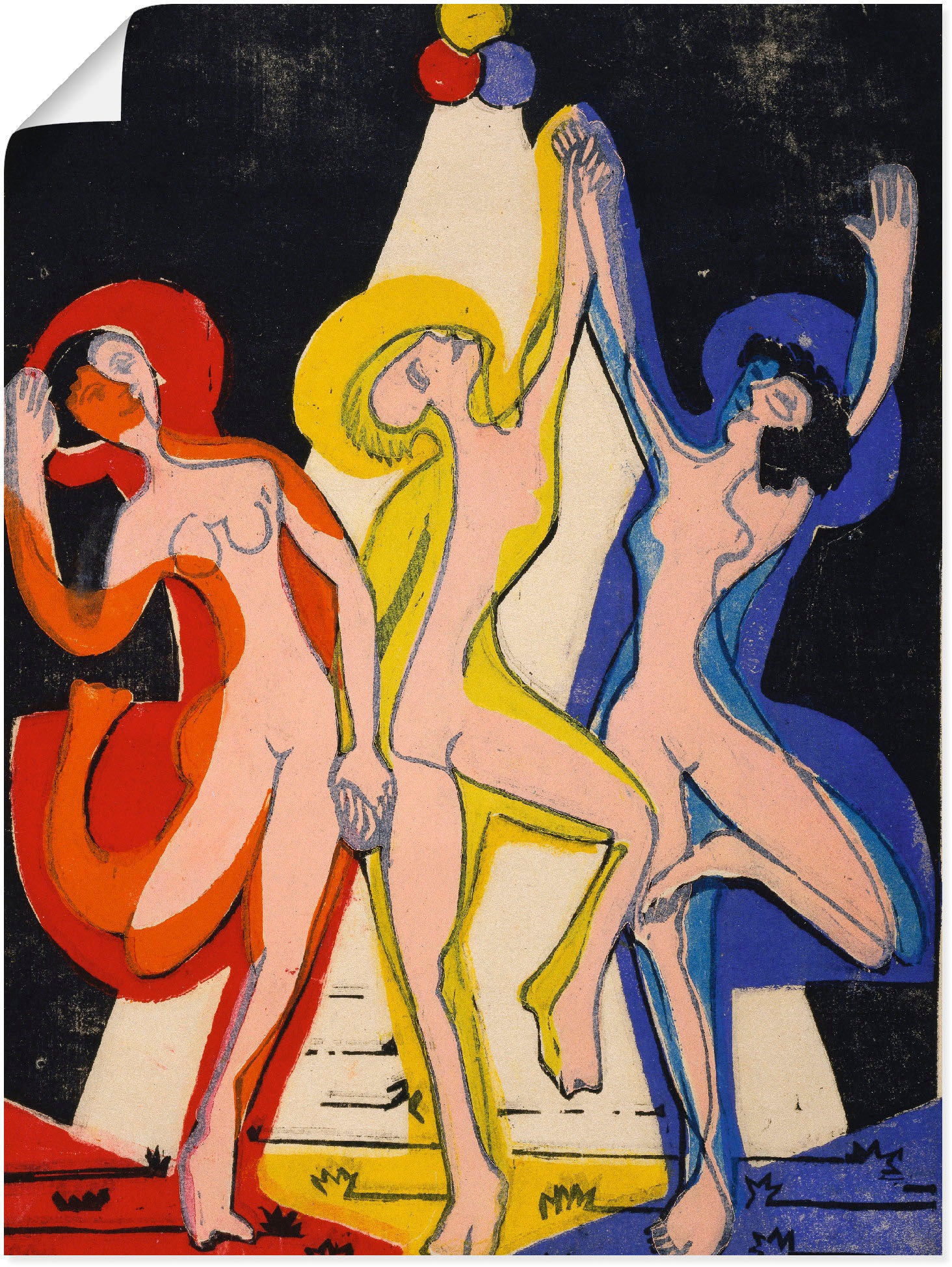 Image of Artland Wandbild »Farbentanz. 1933«, Gruppen & Familien, (1 St.), in vielen Grössen & Produktarten -Leinwandbild, Poster, Wandaufkleber / Wandtattoo auch für Badezimmer geeignet bei Ackermann Versand Schweiz