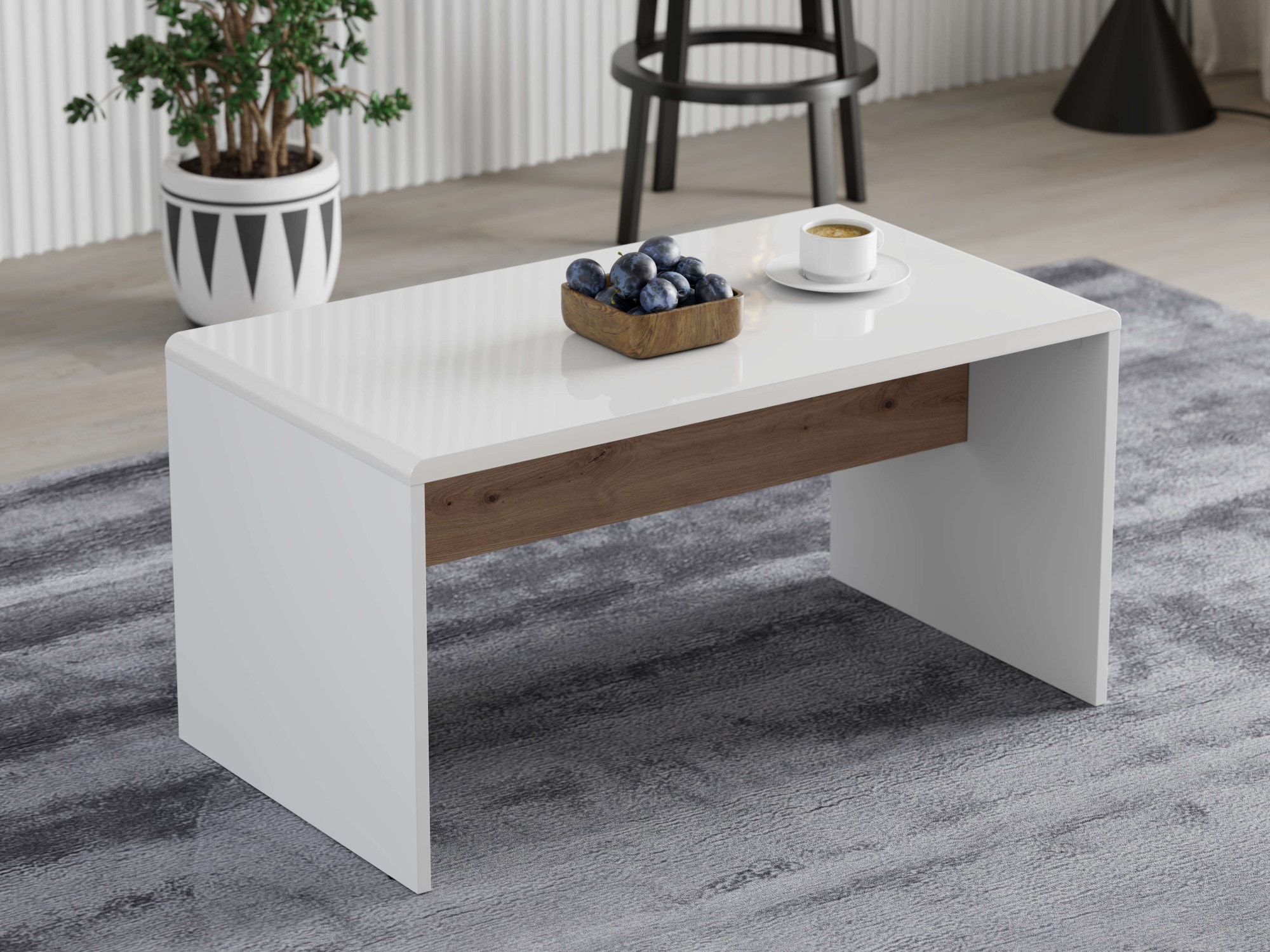 Home affaire Couchtisch »Sedico, Wohnzimmertisch, Sofatisch, Beistelltisch, Kaffeetisch« Moderner Couchtisch: Eine Grösse, zwei Farben – ideal für kleine Räume
