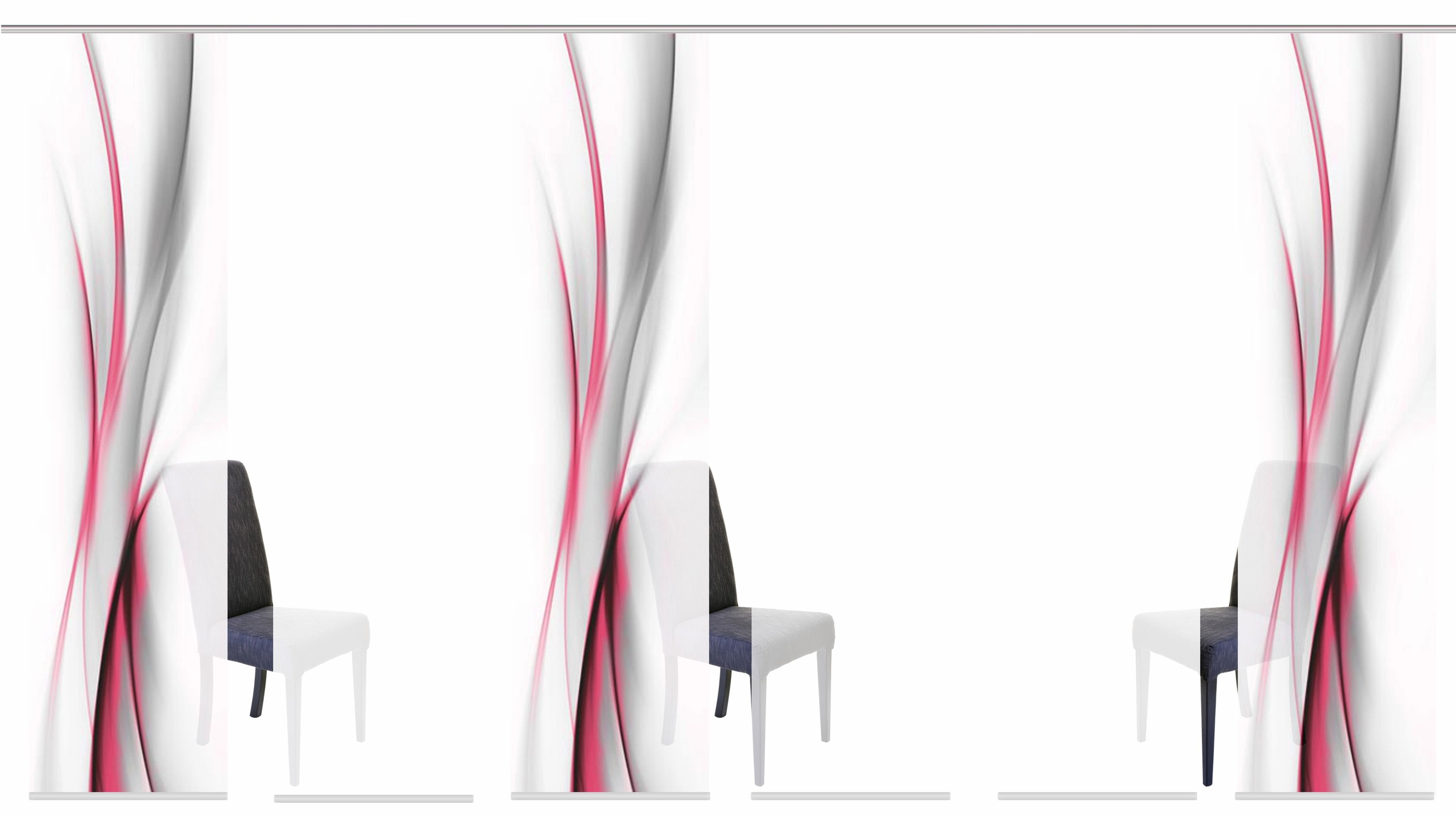 Image of HOME WOHNIDEEN Schiebegardine »UFA«, (6 St.), HxB: 245x60, inkl. Befestigungszubehör bei Ackermann Versand Schweiz