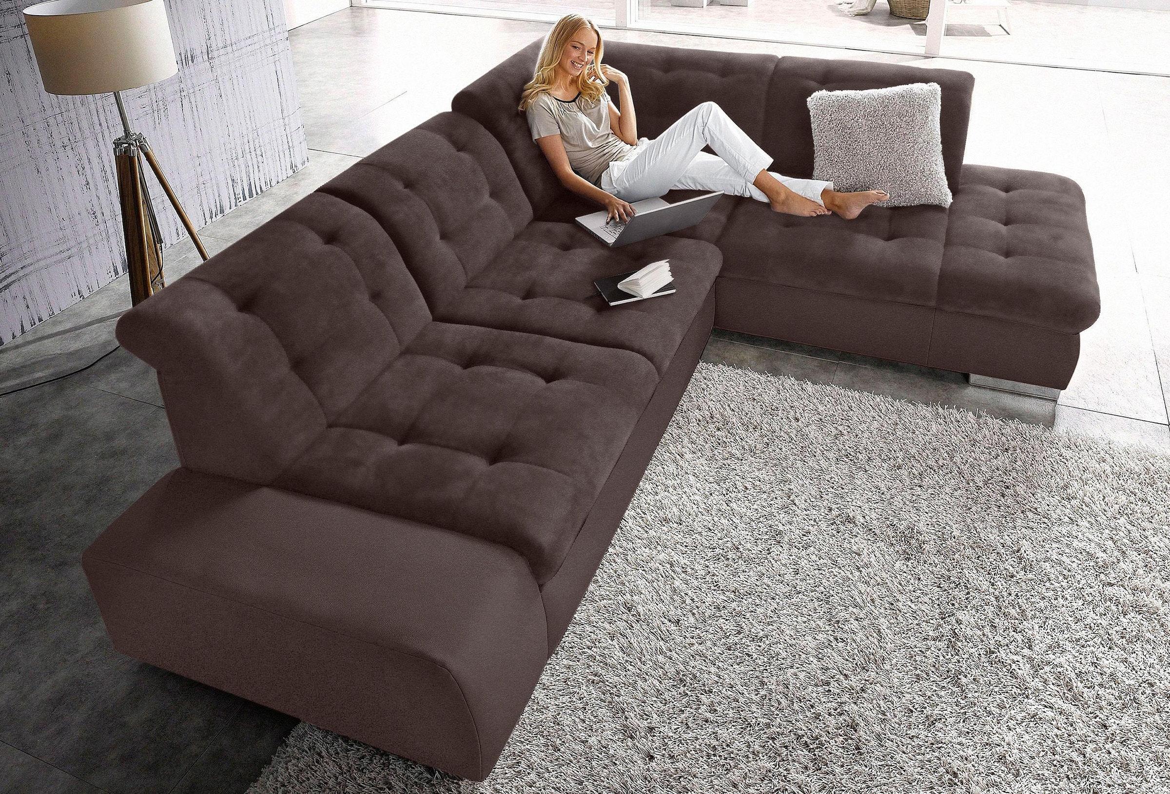 Image of sit&more Ecksofa "Pale L-Form" inklusive Kopfteilverstellung, wahlweise mit Bettfunktion