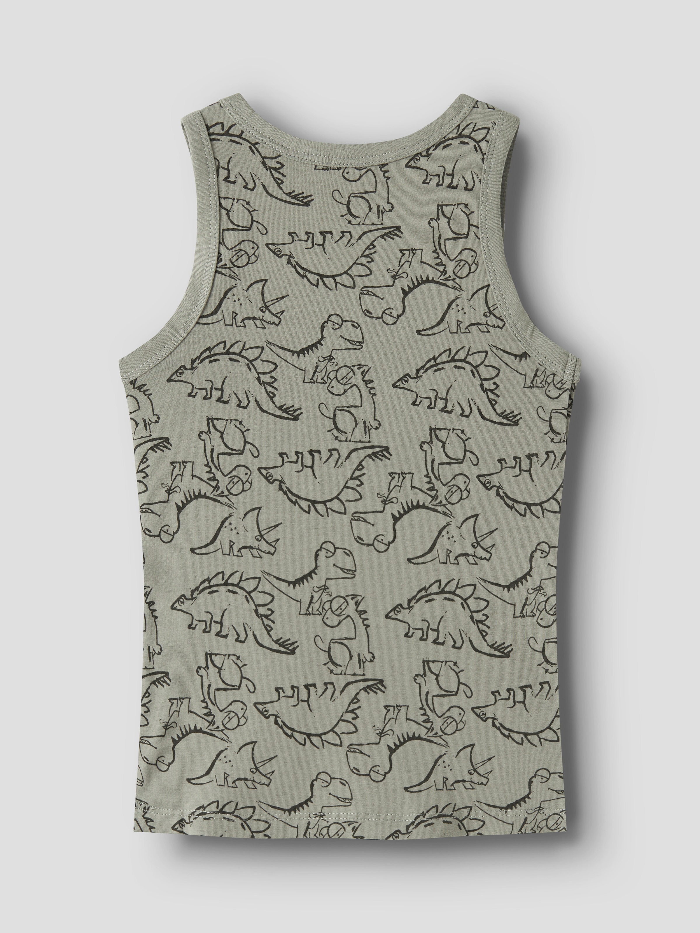 Name It Sous-chemise »NKMTANK für Jungen mit Streifen im 4er-Pack« Paquet, 4 cuis rayé, décontracté, coupe régulière, mélange coton, col rond