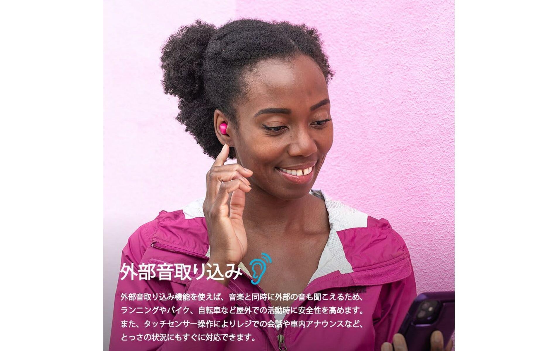 Jlab Écouteurs intra-auriculaires sans fil »True Wireless JBuds Mini« avec microphone intégré