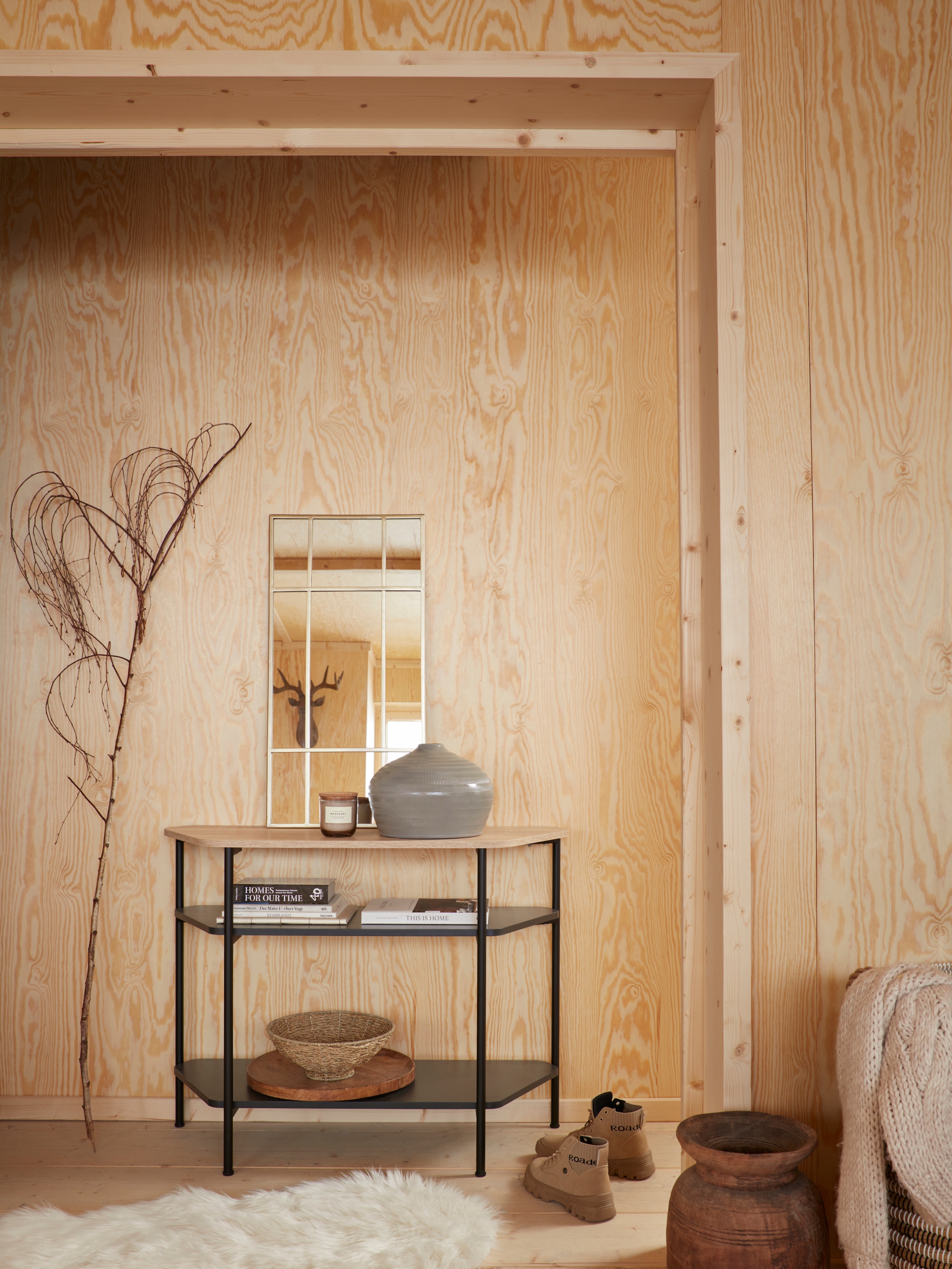 Creativ deco Tischvase »HUMILIS« aus Keramik, mit Streifenmuster