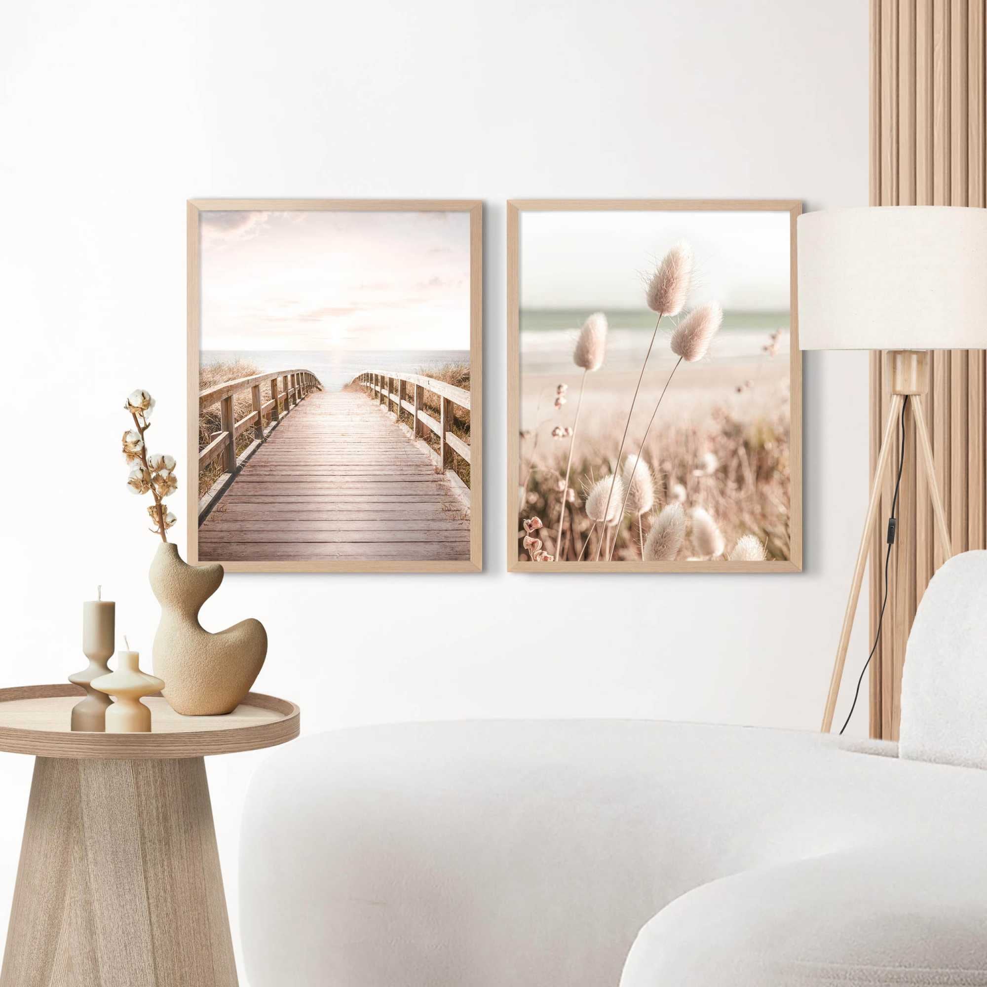 Image of Reinders Bilderrahmen "Poster 40x50 buche" 1 Stk. tlg. Wohnzimmer - Buche - MDF - Kein Thema - 43,5x53,5 cm