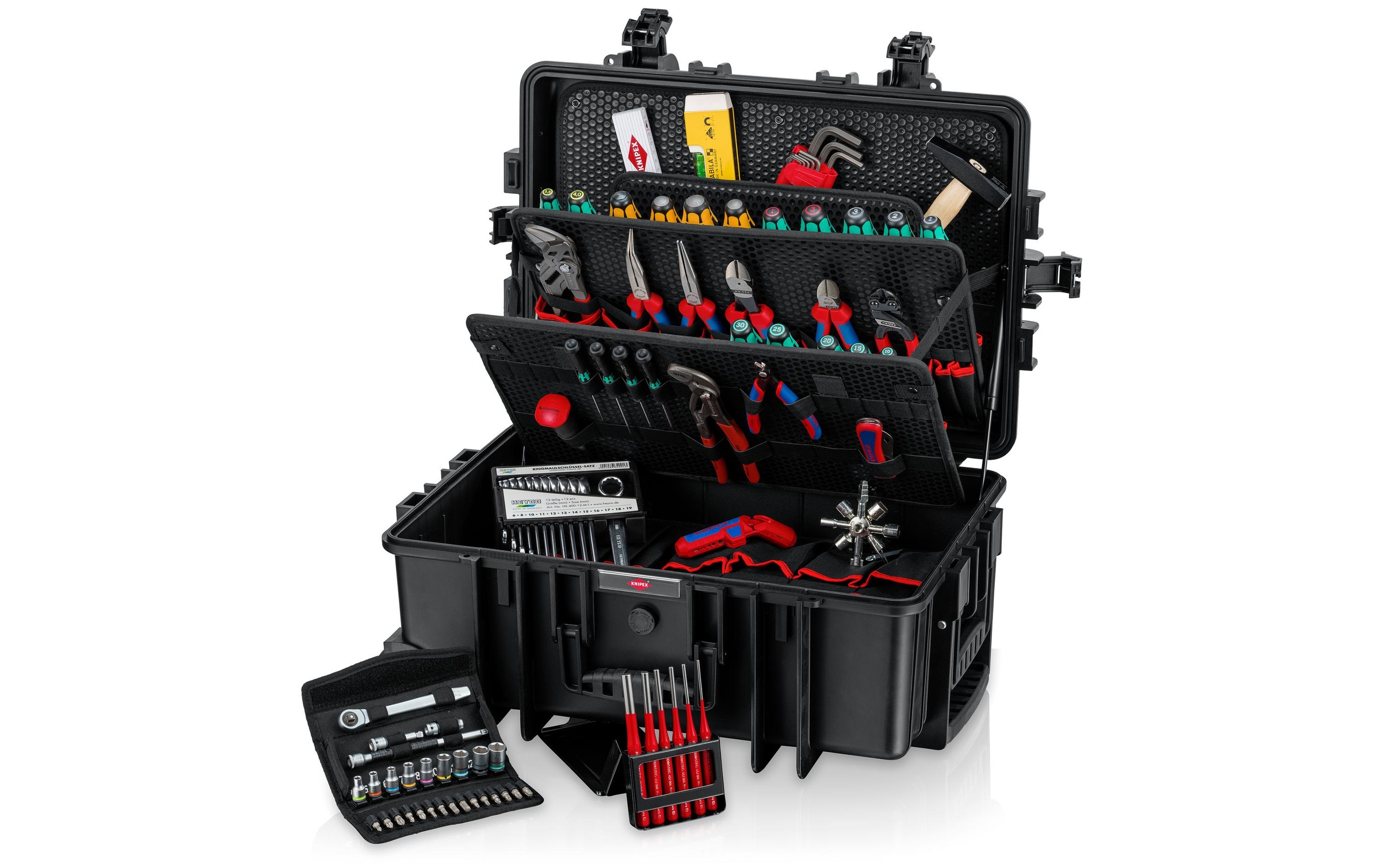Image of Knipex Werkzeugkoffer "Robust45 Move Mechanik, 90-teilig"