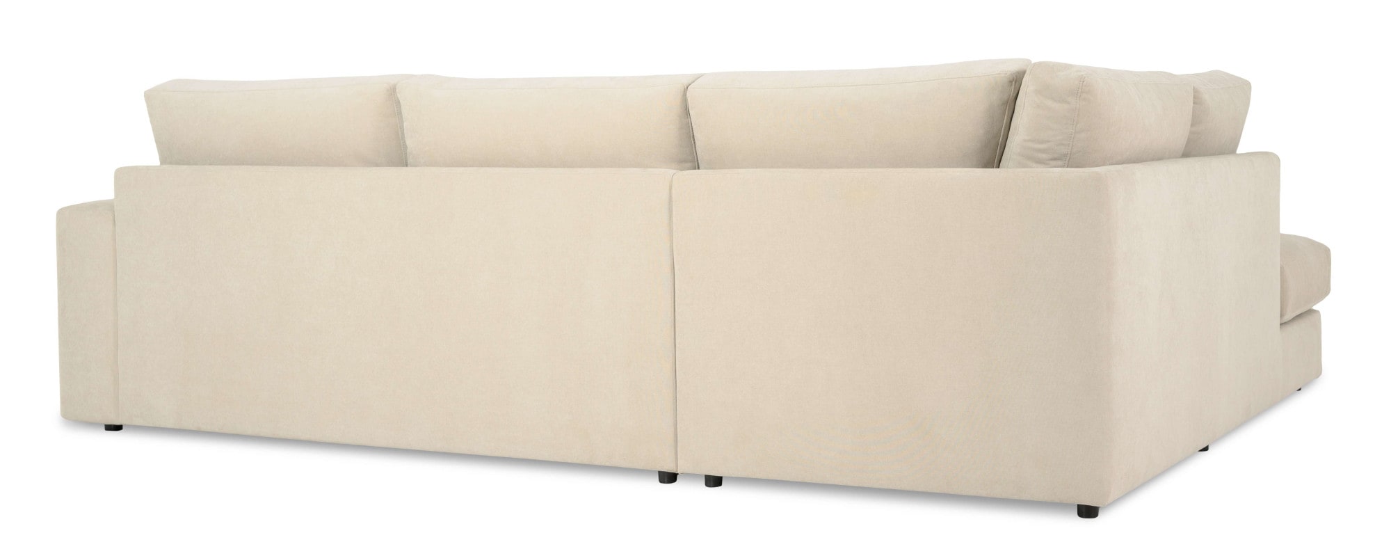 GOODproduct Canapé d'angle »Nivette, weiches Chenille« Breite 292 cm, L-Form, bodentief, mit Wellenunterfederung