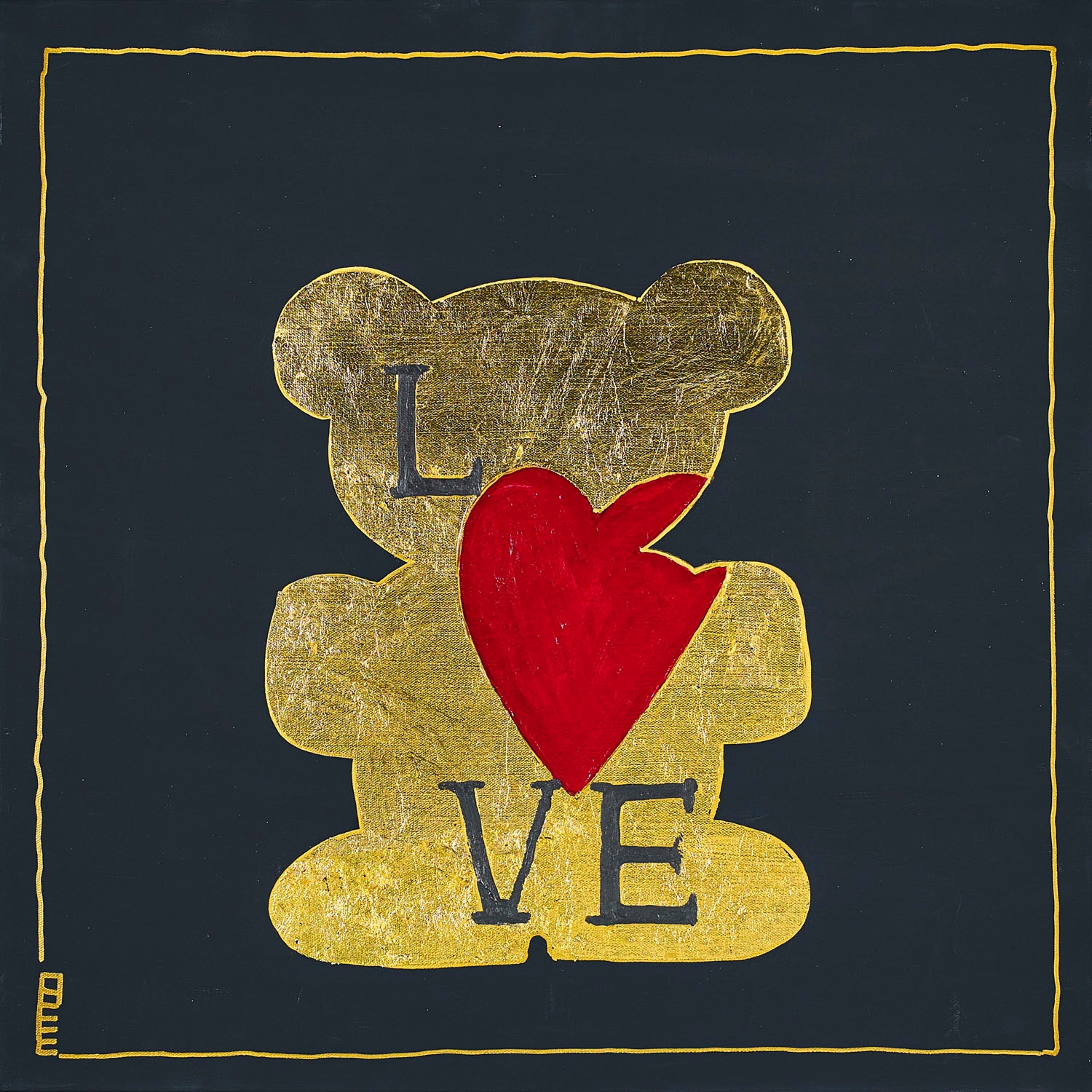 Leinwandbild »Bears Love«, Bär, (1 St.)