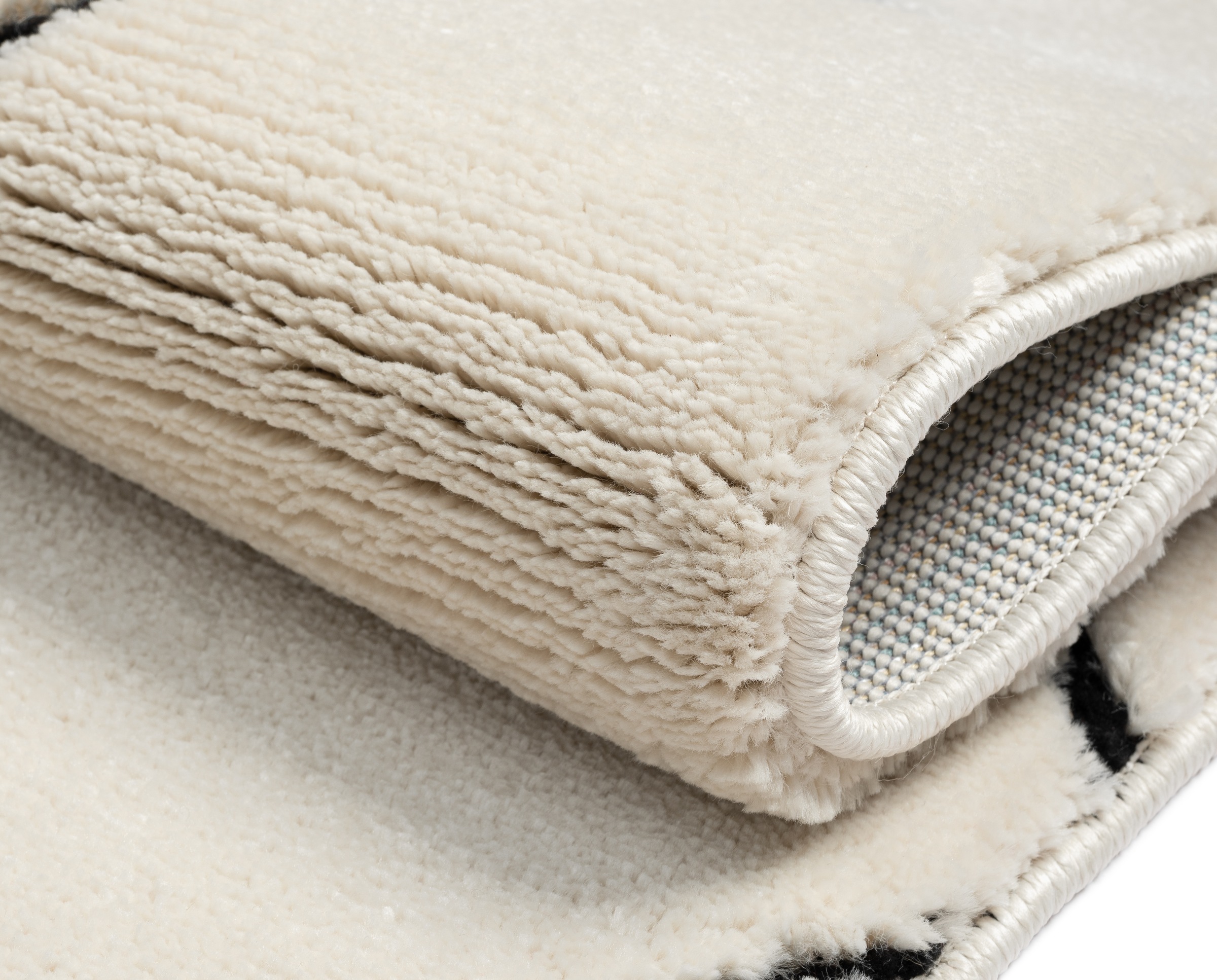 Myflair Möbel & Accessoires Hochflor-Teppich »Moroccan Design Lagerräumung«, rechteckig, 24 mm Höhe, modern, marokkanisches Design, Rauten Muster, weich durch Hochflor