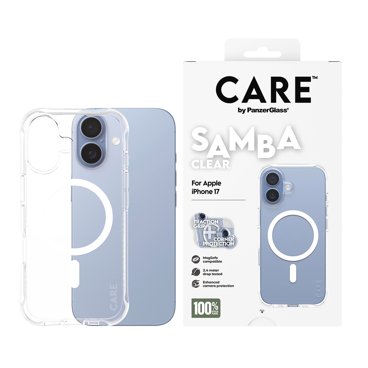 Image of CARE by PanzerGlass Handyhülle "Samba MagSafe Case für Apple iPhone 17" Smartphones Backcover, Schutzhülle, Handyschutzhülle, Case, Schutzcase, stossfest