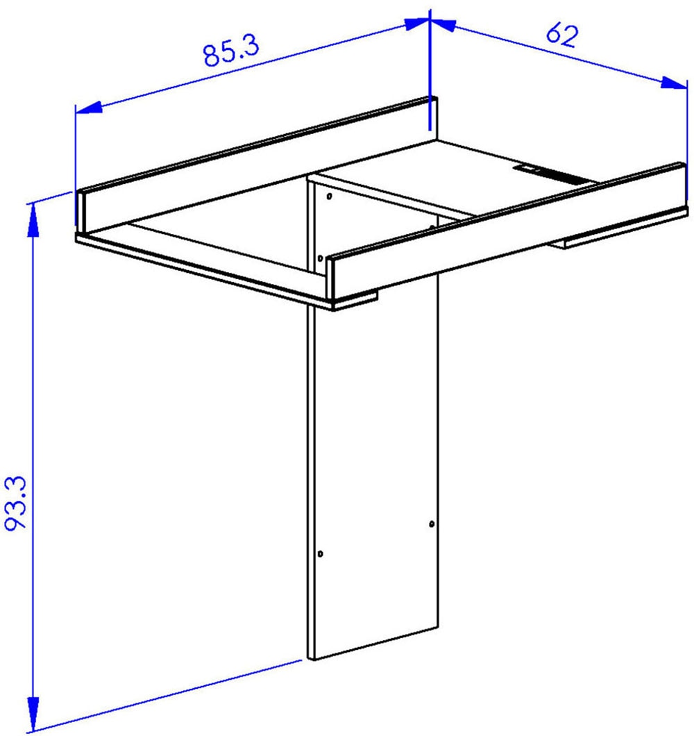 Gami Wickelkommode »Achille Wickelkommode« bis 95 kg Viel Stauraum für Utensilien, funktionell und durchdacht. 94 cm