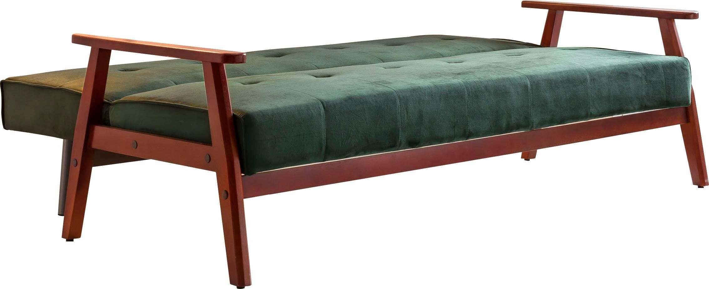 SalesFever Schlafsofa »Skagen, Sofa, 3-Sitzer«, Holzgestell Sofa: Entspannung und Schlaf auf 190cm Breite