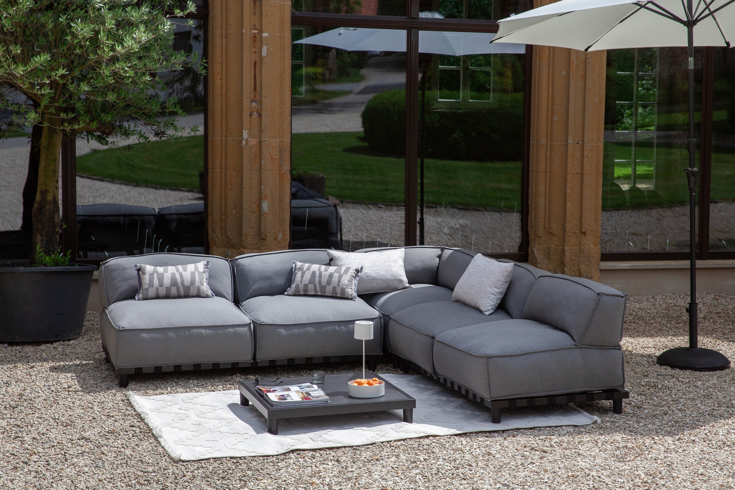 SCHÖNER WOHNEN-Kollektion Tapis »Summer 6352« Rectangulaire 6 mm Höhe In- und Outdoor geeignet, Hoch Tief Struktur, Robuster Teppich