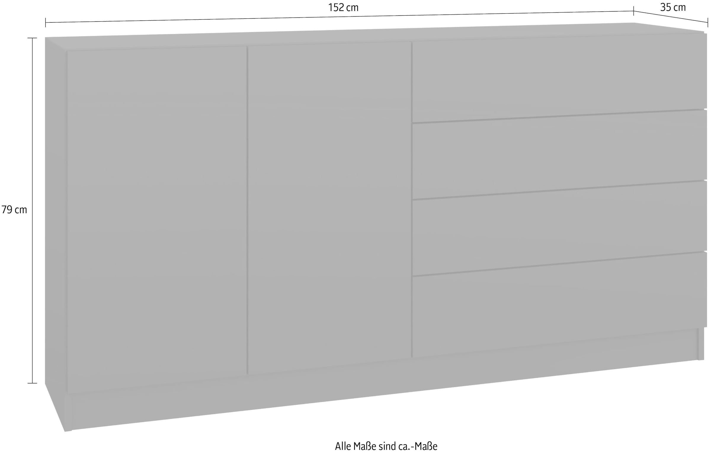 borchardt Möbel Sideboard »Vaasa«, Breite 152 cm