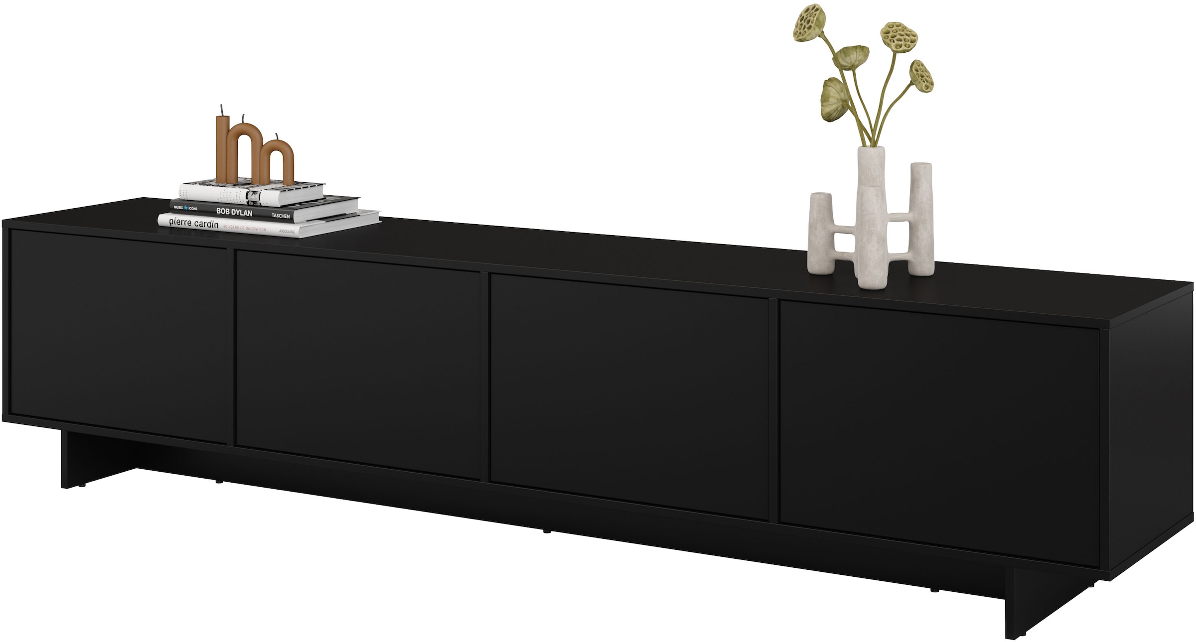 GOODproduct Lowboard »Tatami, Modernes griffloses TV-Board, Breit 220,50cm, TV-Schrank« TV-Schrank, TV-Board mit viel Stauraum, push-to-open-Funktion