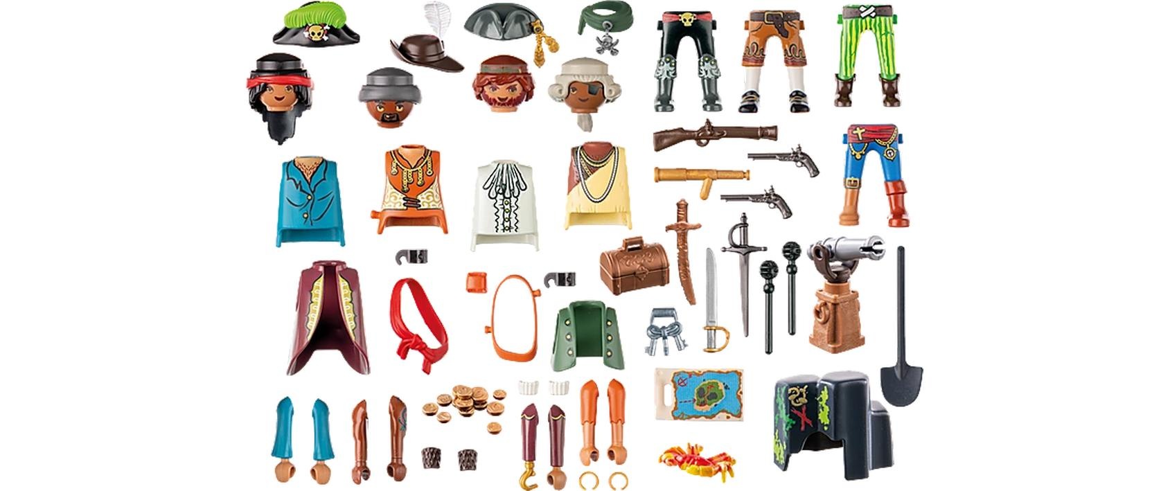 Playmobil® Spielbausteine »Pirates My Figures 71533«, (83 St.)
