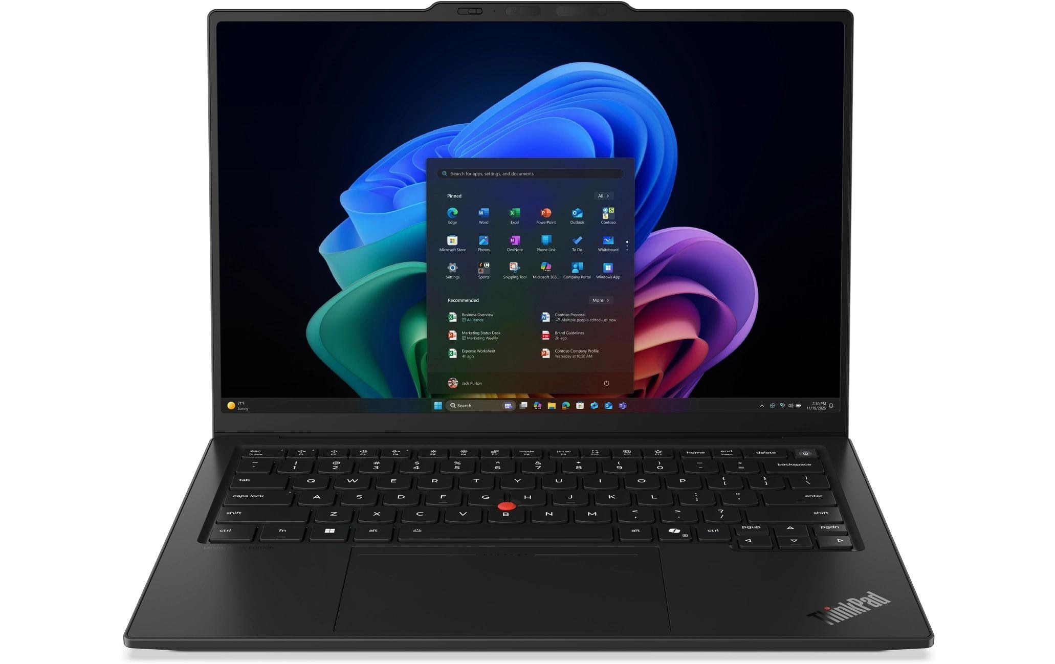 Lenovo Notebook »ThinkPad X1 Carbon Gen 14 Aura Edition Copilot+ PC« / 14 ″ Intel Core Ultra 7 Integrierte NPU (Neural Processing Unit)