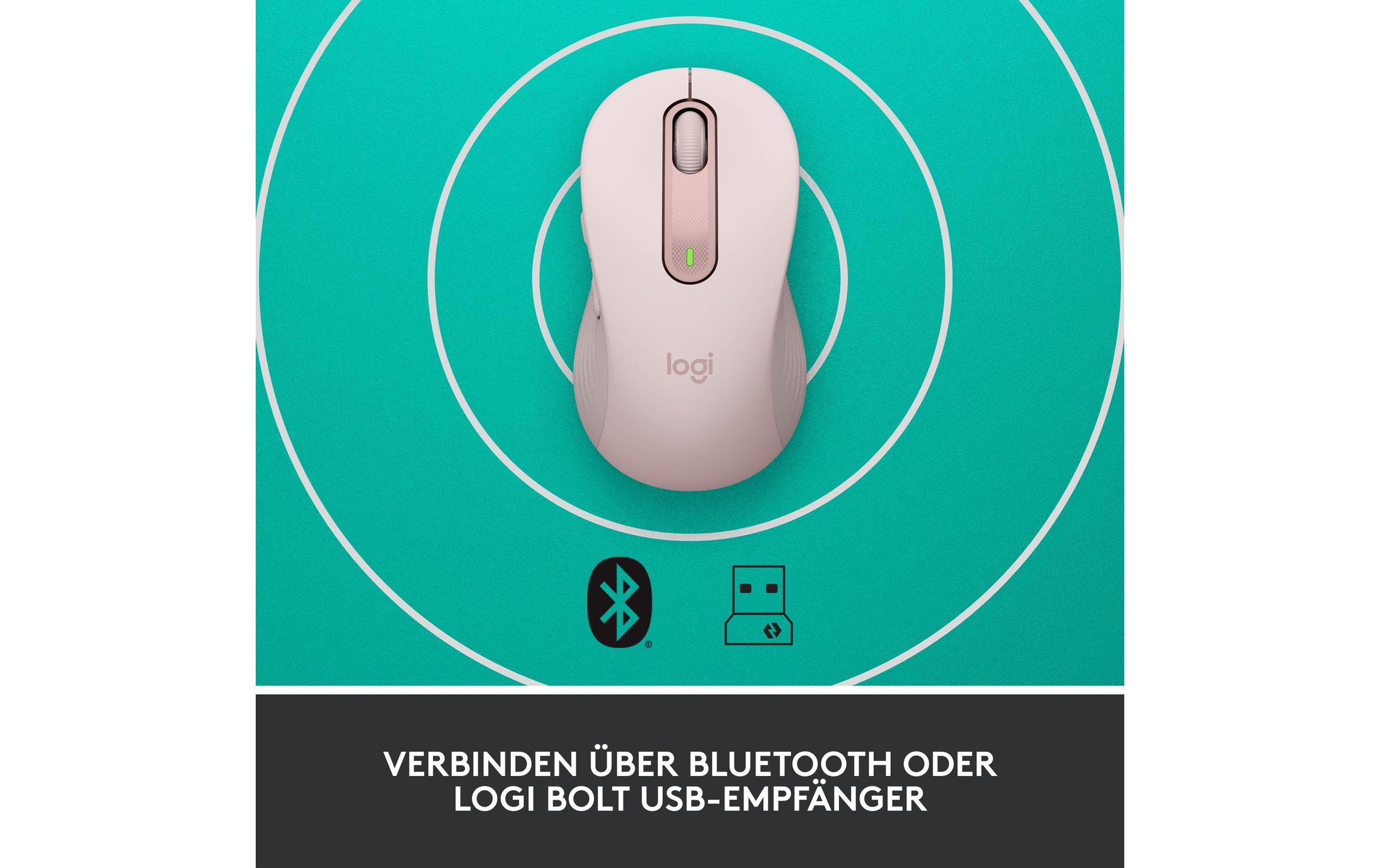 Logitech Maus »Signature M650 Rosa«, kabellos