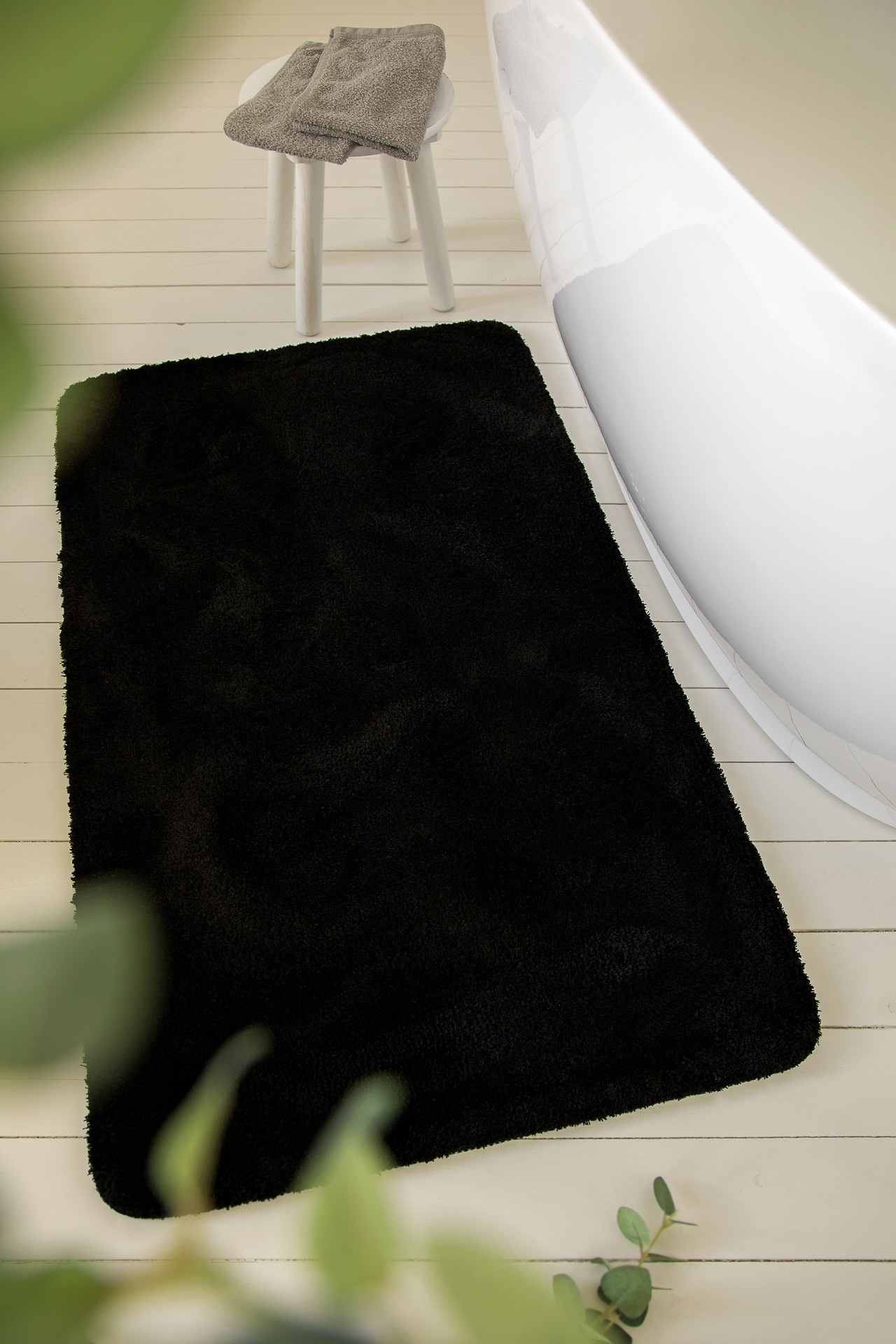 Wecon home Basics Badematte »Joris«, rutschhemmend beschichtet, strapazierfähig, waschbar, viele Grössen, Badezimmerteppich, uni