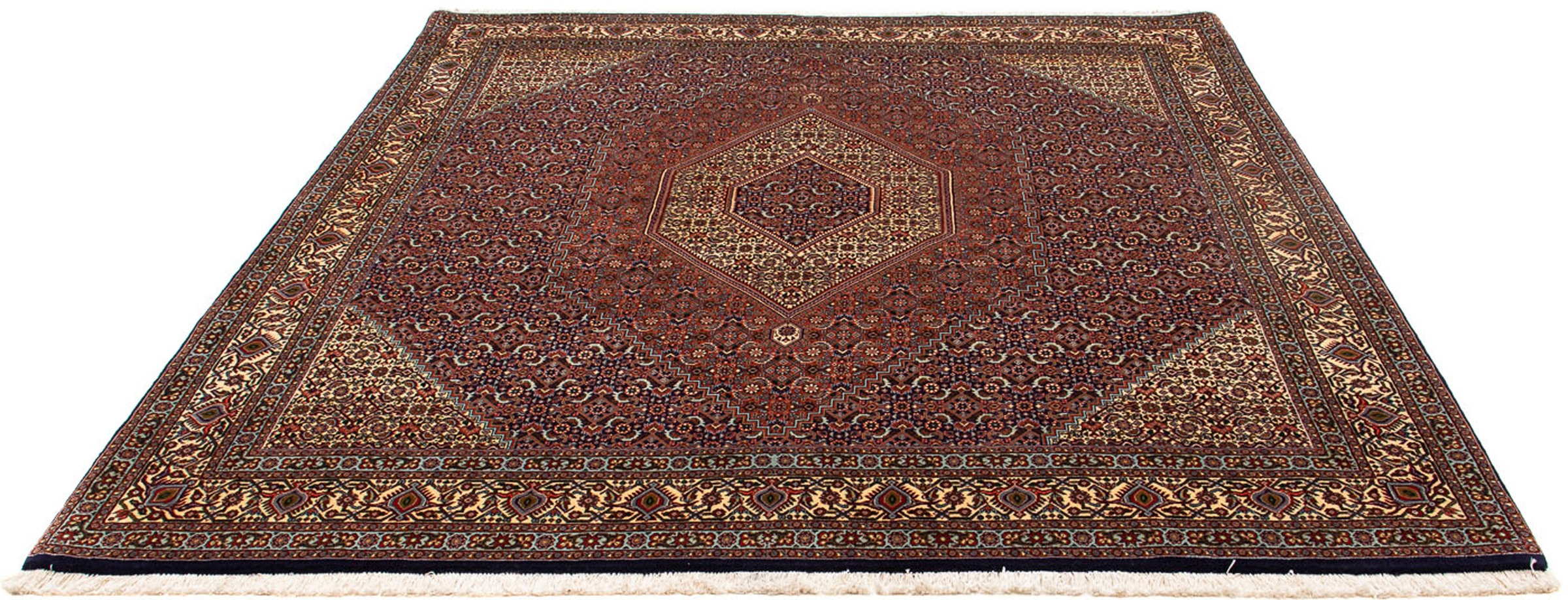 Image of morgenland Orientteppich »Perser - Bidjar - 222 x 203 cm - braun«, rechteckig, 15 mm Höhe, Wohnzimmer, Handgeknüpft, Einzelstück mit Zertifikat bei Ackermann Versand Schweiz