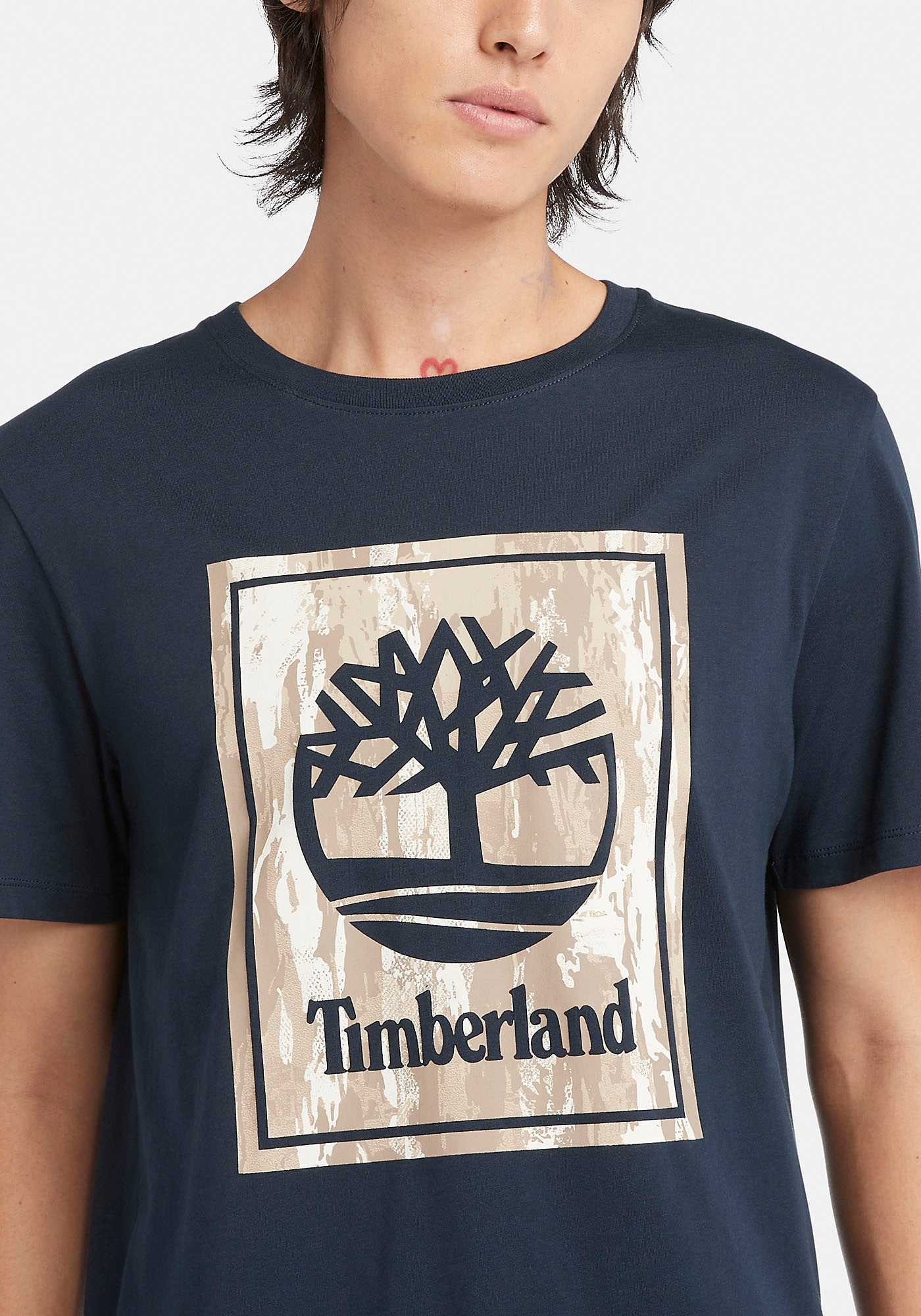 Timberland T-Shirt »STACK LOGO Camo Short Sleeve Tee«, in grossen Grössen