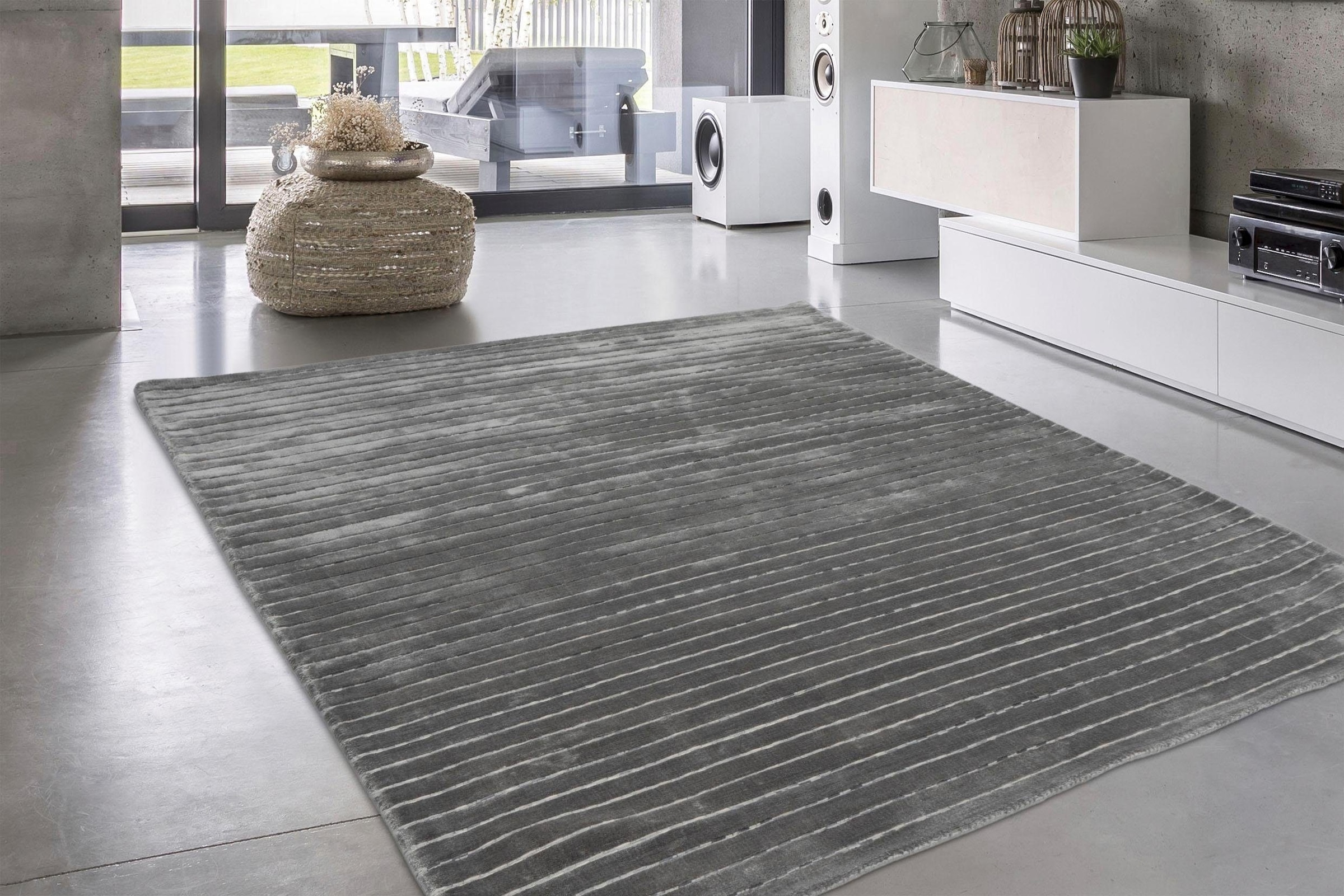 calo-deluxe Teppich »Scorpius 115« rechteckig 12 mm Höhe Hoch-Tief-Struktur, Wohnzimmer