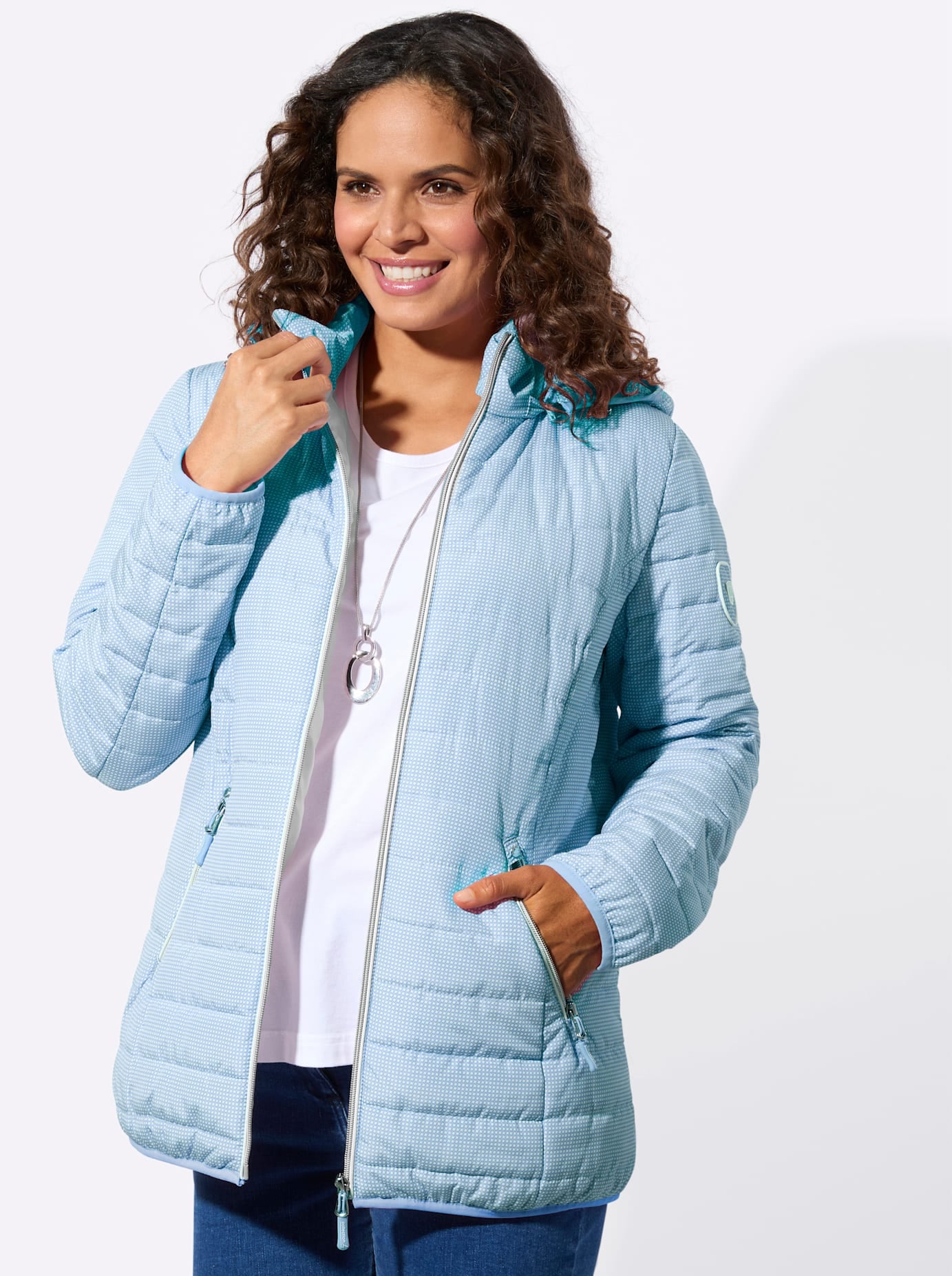 Casual Looks Steppjacke mit Kapuze