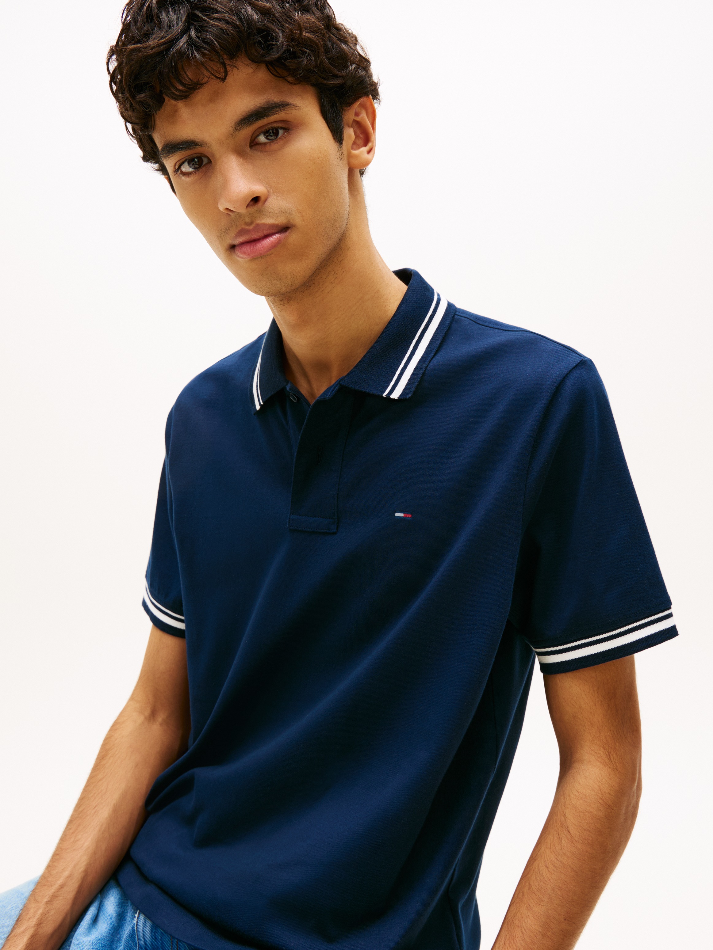 Tommy Jeans Polo »TJM REGULAR TIPPED« Regular fit mit Polokragen