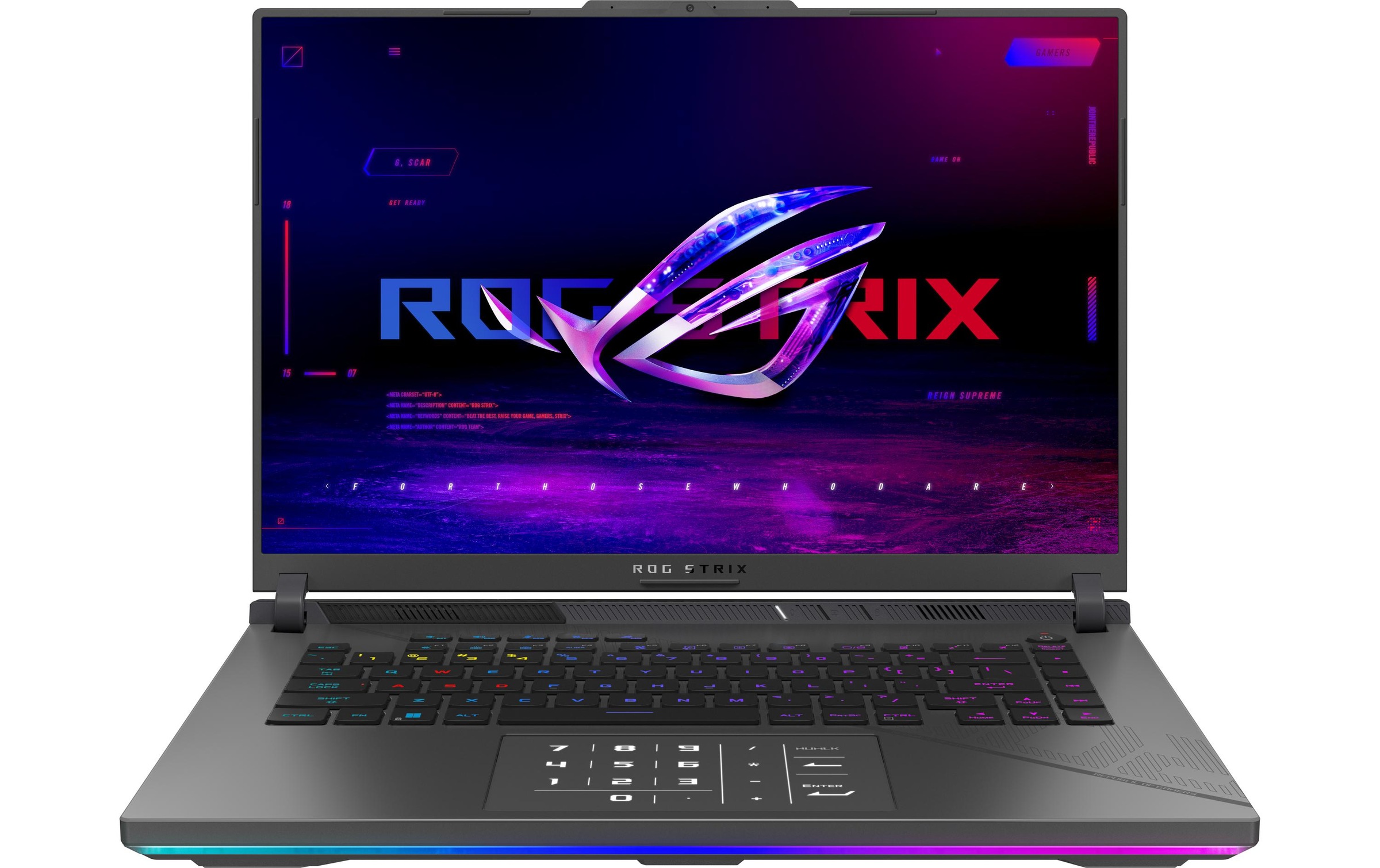 Asus Gaming-Notebook »ROG Strix G16 (G614JZR-N4030W) RTX 4080«, 40,48 cm, / 16 Zoll, Intel, Core i9, GeForce RTX 4080, 1000 GB SSD