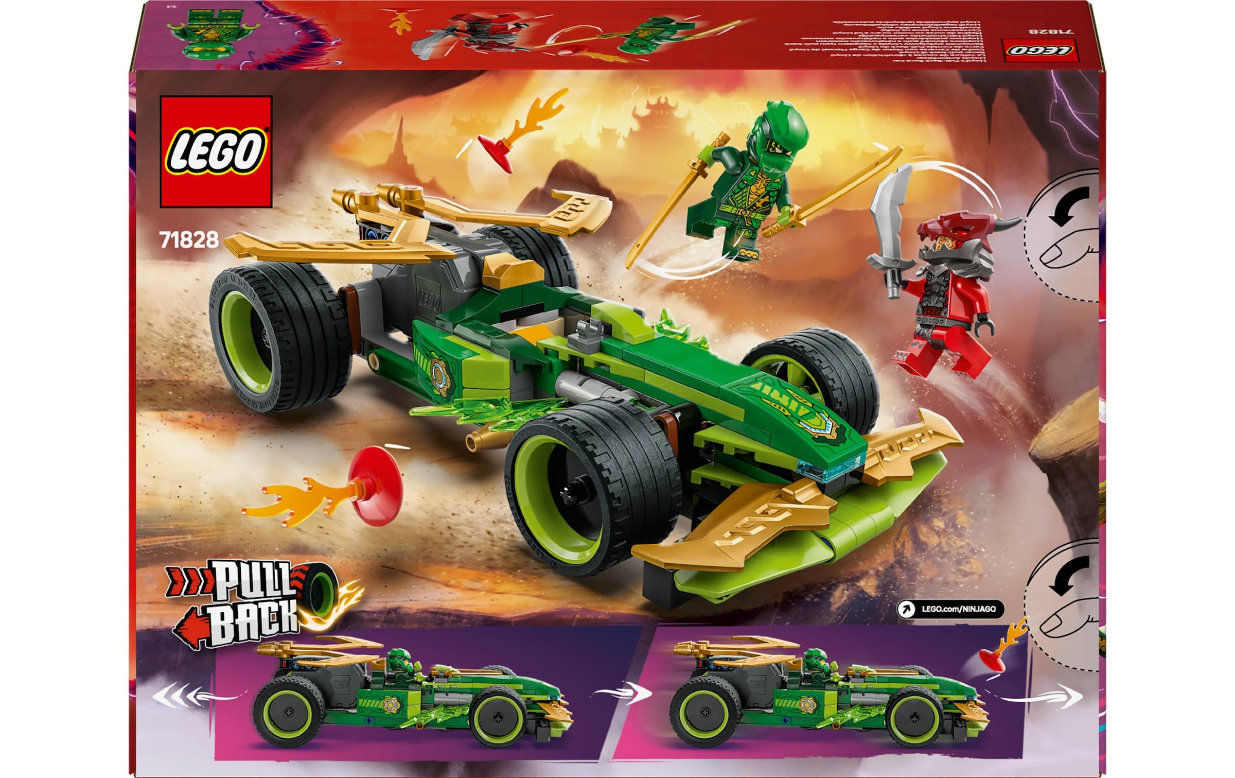 LEGO® Spielbausteine »Ninjago Lloyds Actionflitzer 71828«, (181 St.)