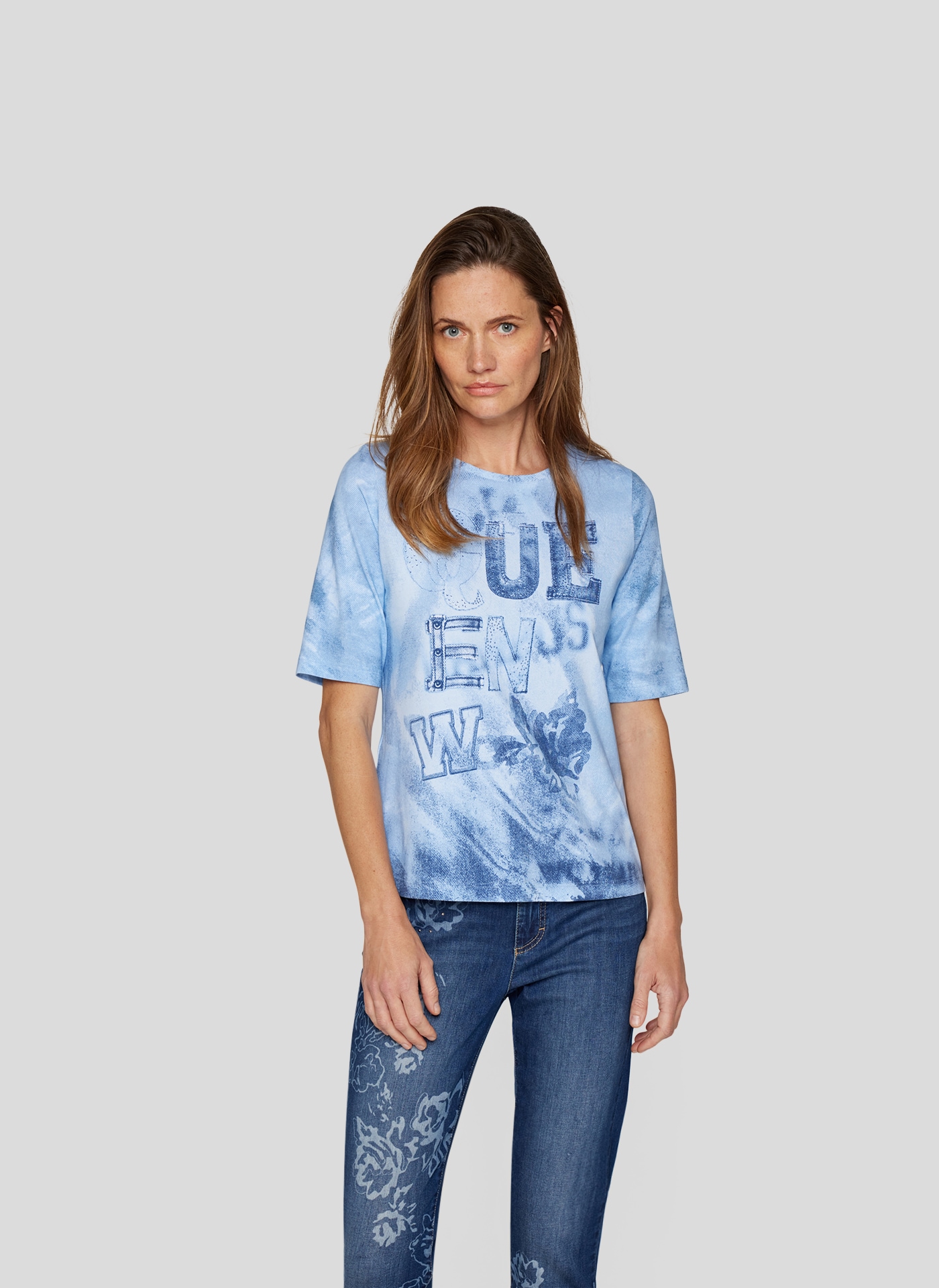 Rabe T-Shirt, mit All-Over Print