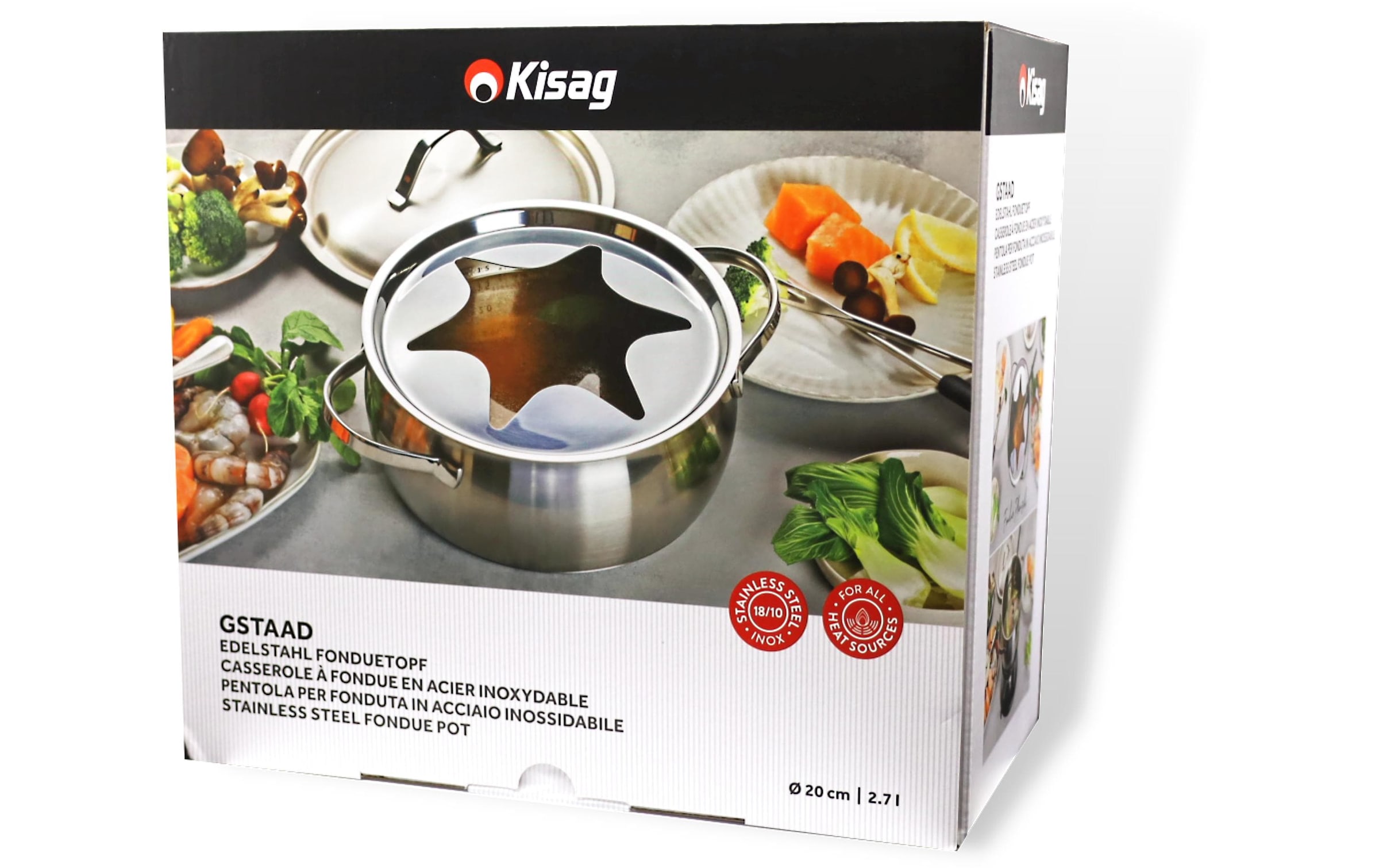 Fondue »Kisag edelstahl Fondue Topf Gstaad«