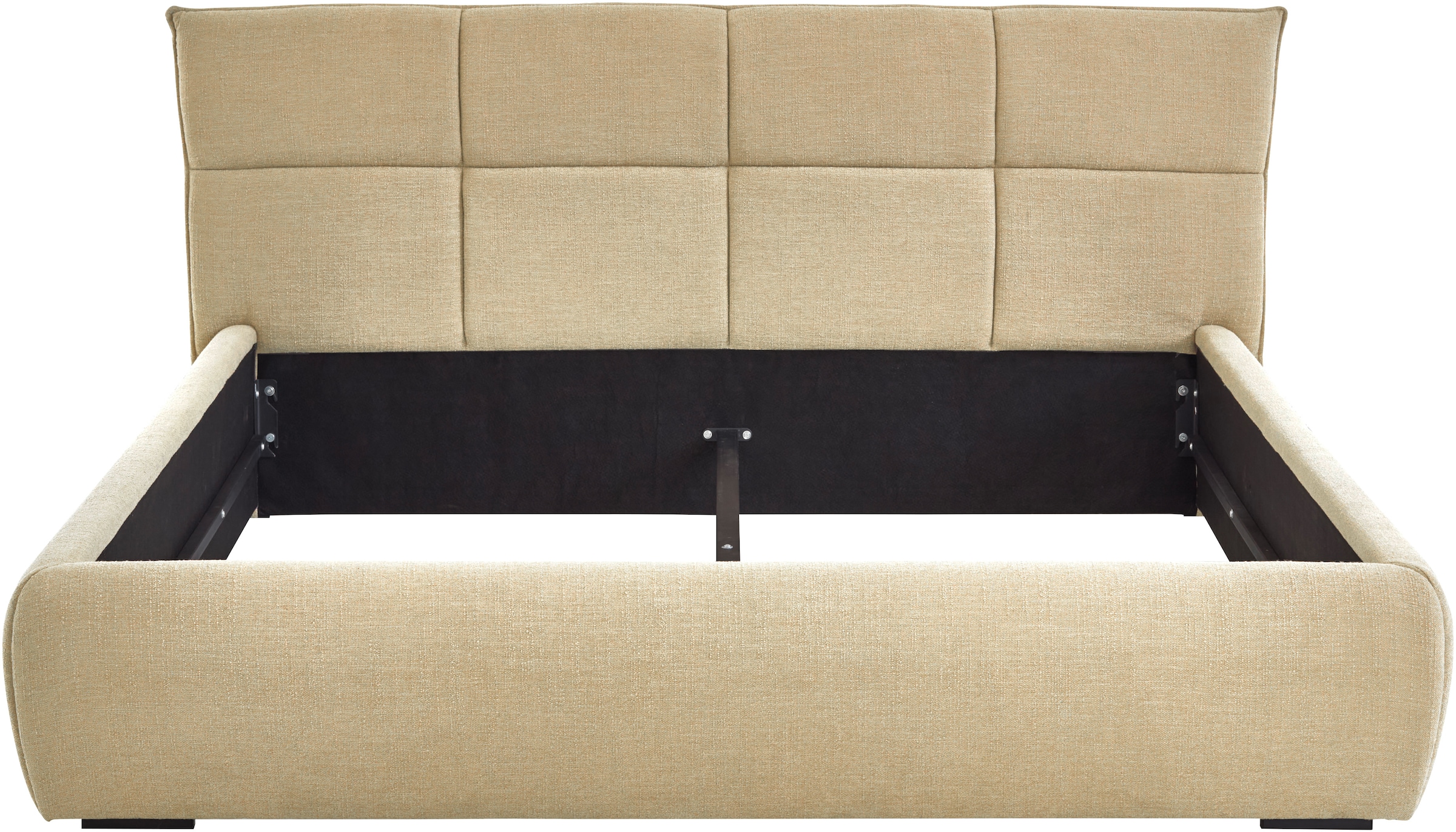 ATLANTIC home collection Polsterbett Polsterbett, Bezug mit Bouclé Charakter