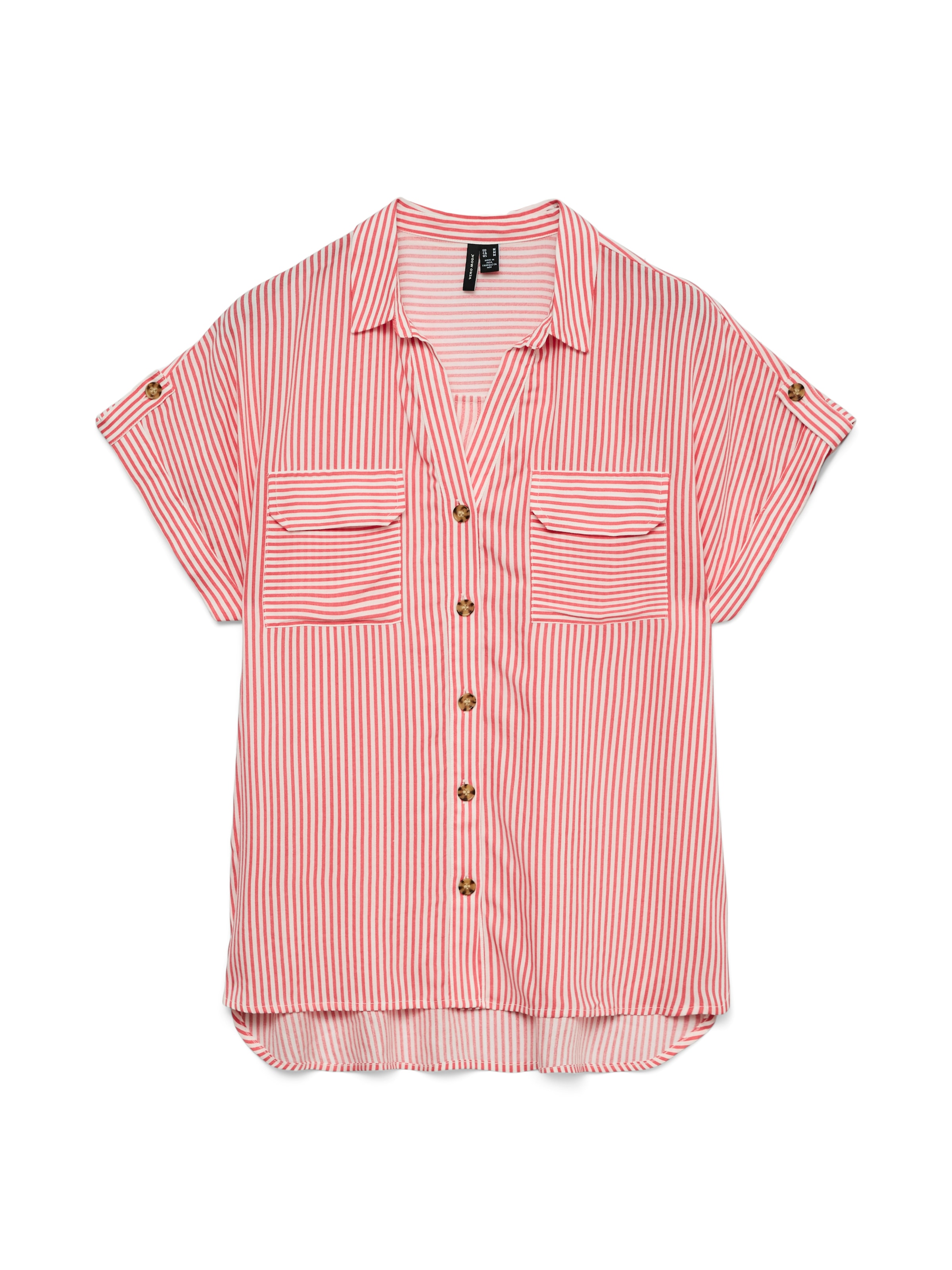 Vero Moda Kurzarmbluse »VMBUMPY S/S SHIRT WVN GA NOOS« Viskose, regular fit