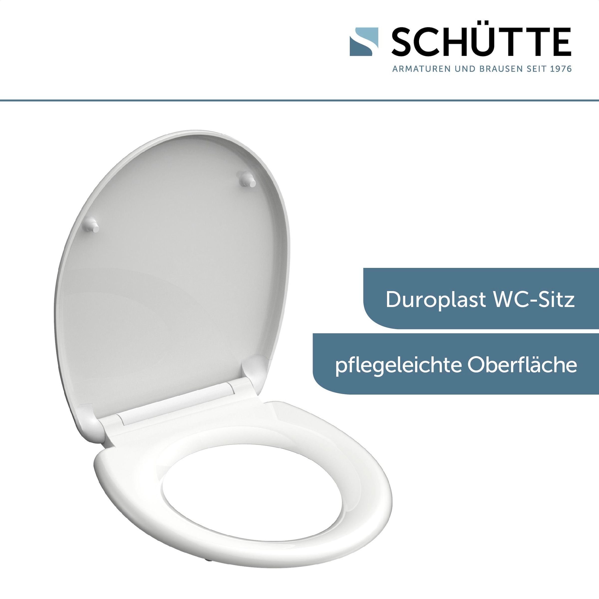 Schütte WC-Sitz mit Absenkautomatik und Schnellverschlusstechnik