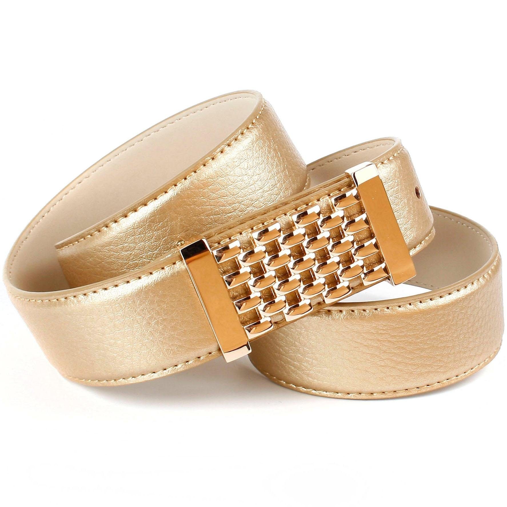 Image of Anthoni Crown Ledergürtel, mit Fashion-Koppelschliesse, abgesteppte Ränder bei Ackermann Versand Schweiz