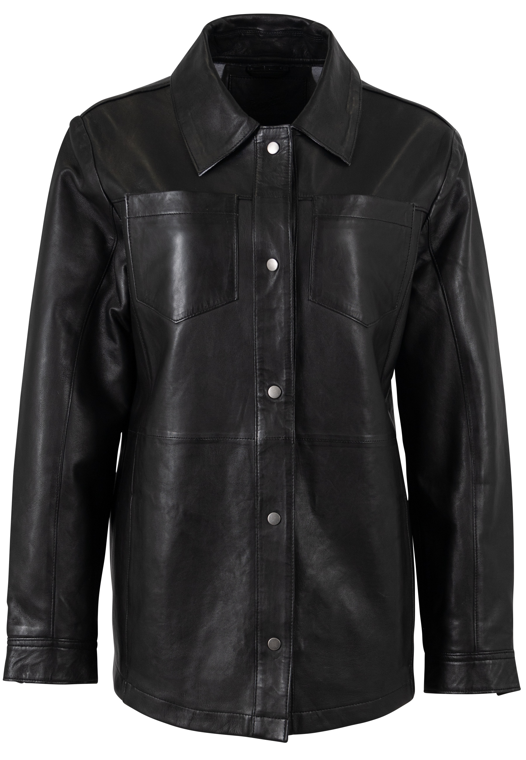 Mauritius Hemdbluse »MWNadya« aus Echtleder, oversize