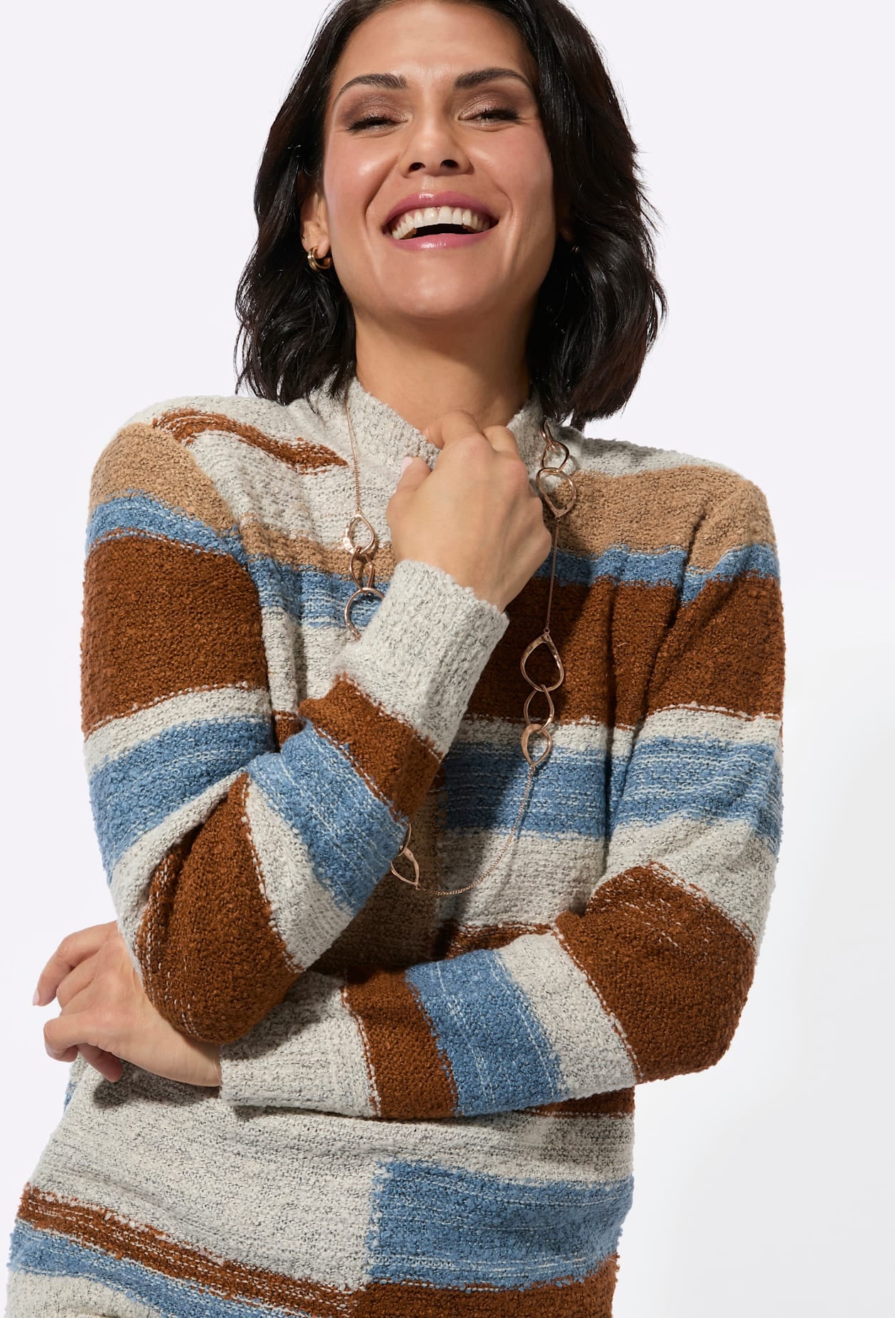 Casual Looks Stehkragenpullover »Stehkragen-Pullover«