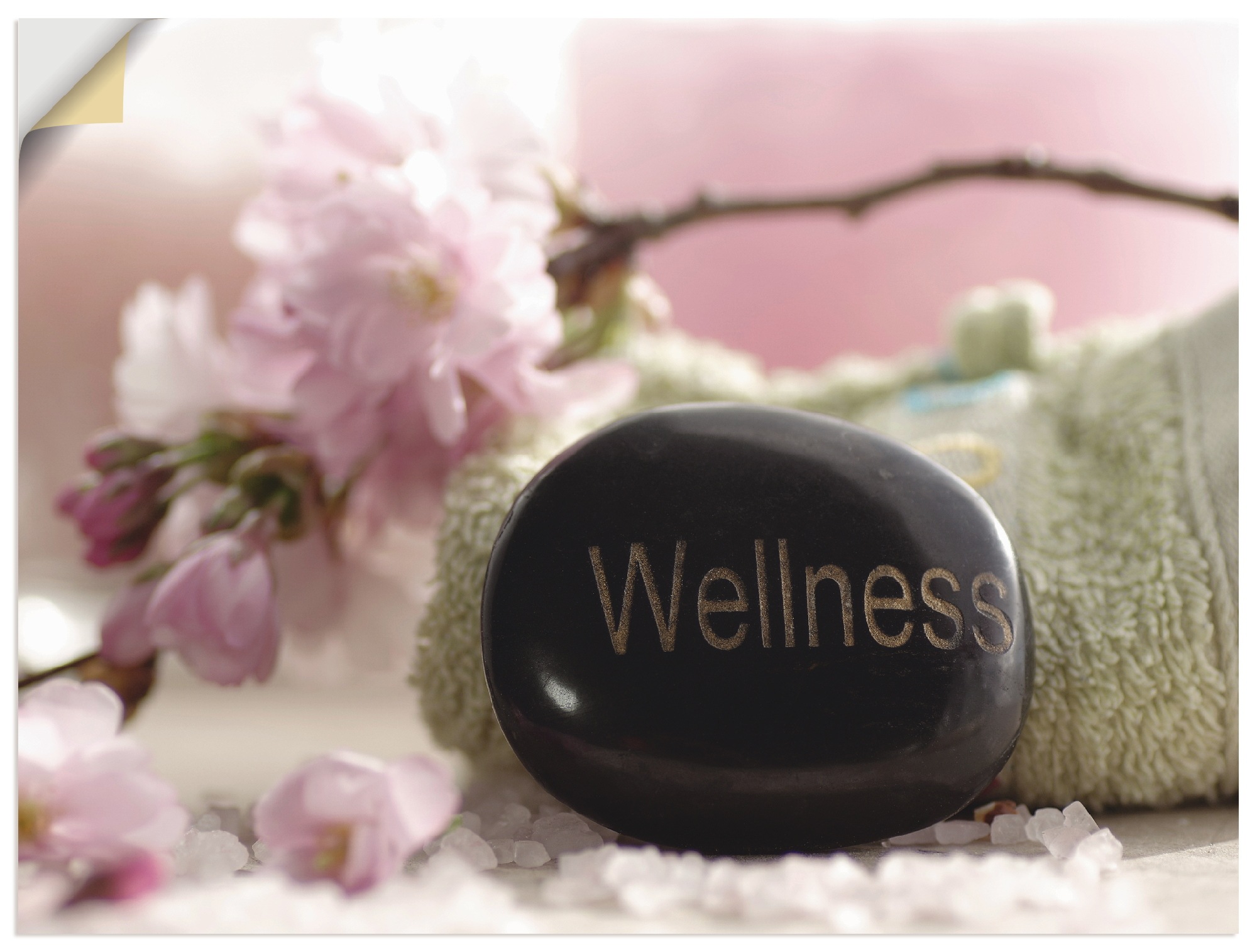 Image of Artland Wandbild »Mandelblüten Stillleben«, Zen, (1 St.), in vielen Grössen & Produktarten -Leinwandbild, Poster, Wandaufkleber / Wandtattoo auch für Badezimmer geeignet bei Ackermann Versand Schweiz