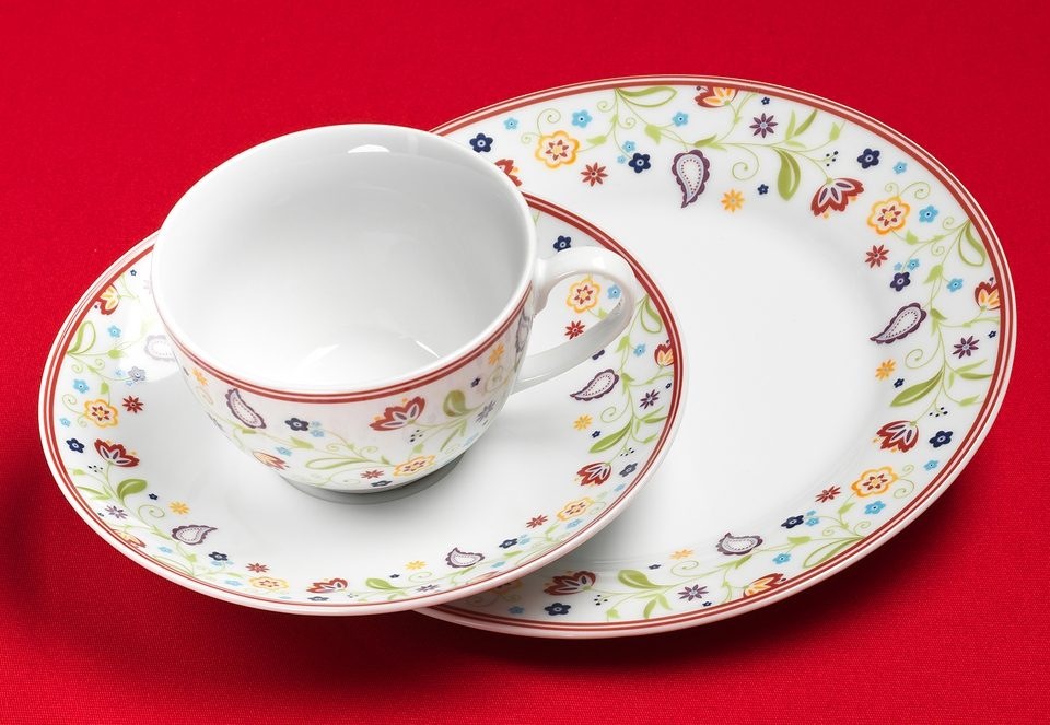 Ritzenhoff & Breker Kaffeeservice "Doppio Shanti, Geschirr-Set, Service" 18 Teile, für 6 Personen