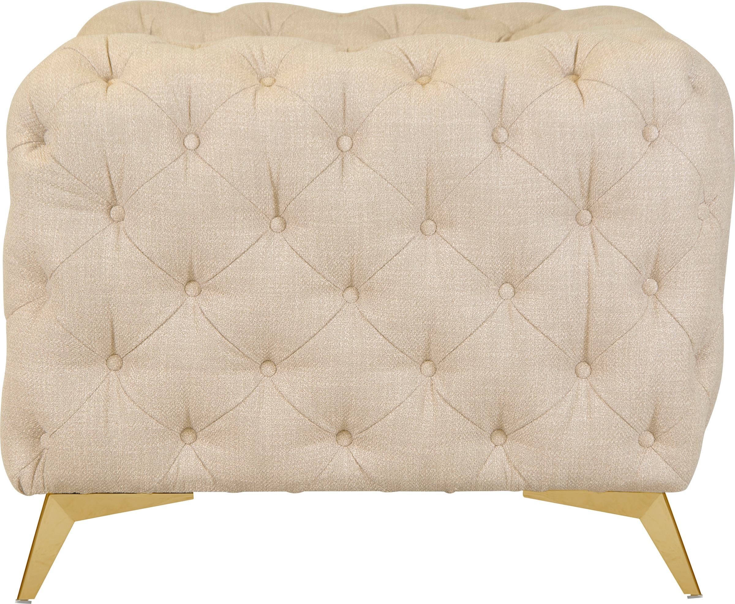 Leonique Chesterfield-Sessel »Glynis Sessel«, aufwändige Knopfheftung, moderne Chesterfield Optik, Fussfarbe wählbar