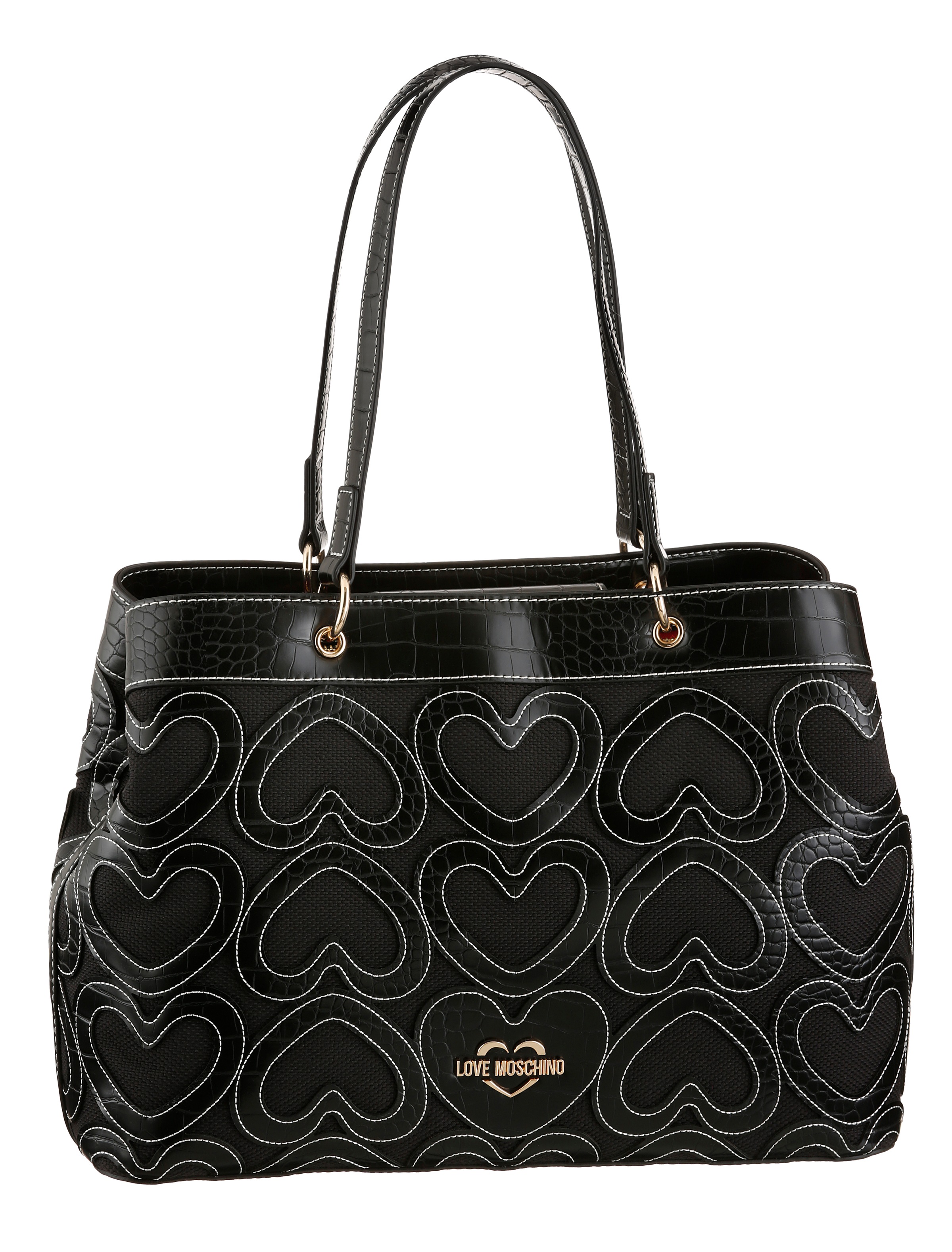 Image of LOVE MOSCHINO Shopper, mit Ziernähten im Herz Muster bei Ackermann Versand Schweiz