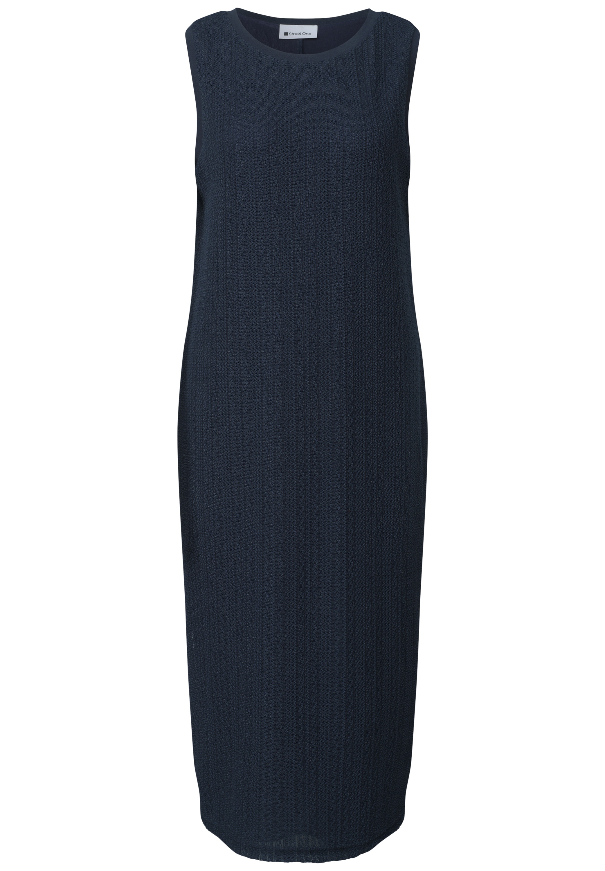 STREET ONE Robe midi Sans poches robe d'été avec dentelle et col rond