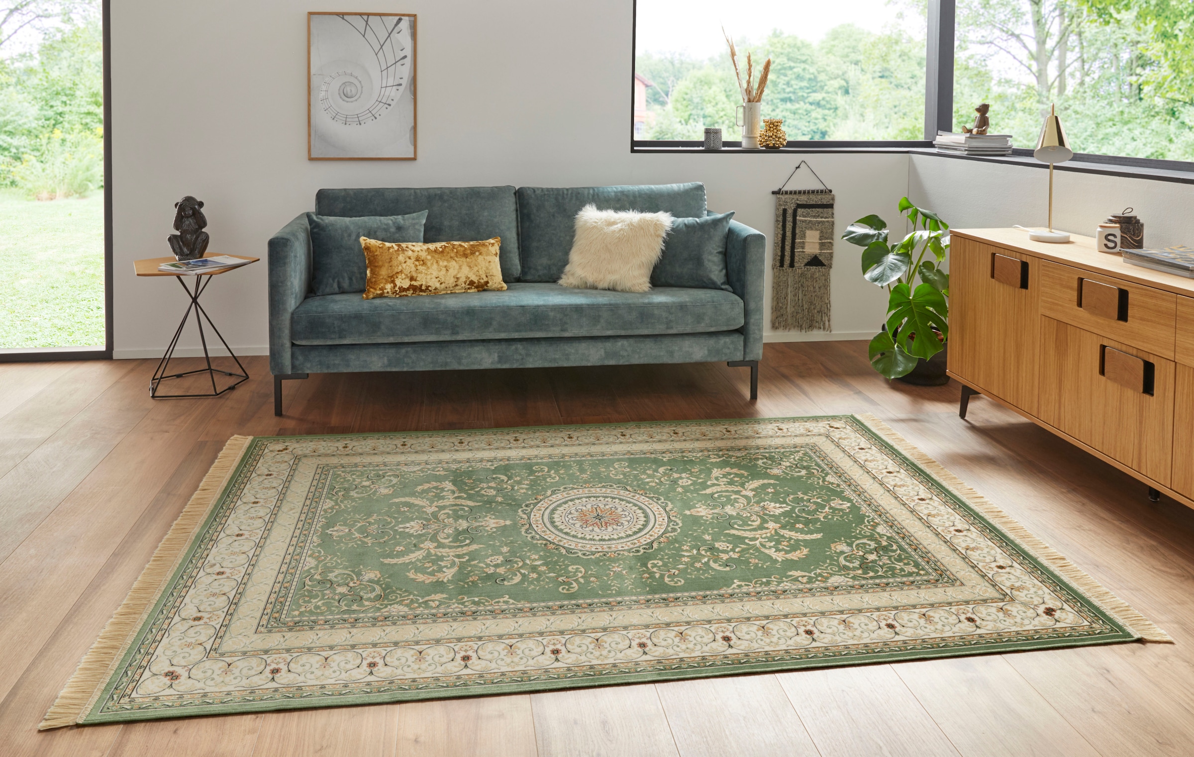 Image of HANSE Home Teppich "Antik Negar" rechteckig 5 mm Höhe Orientalisch mit Fransen, Orient, Wohnzimmer, Schlafzimmer, Esszimmer