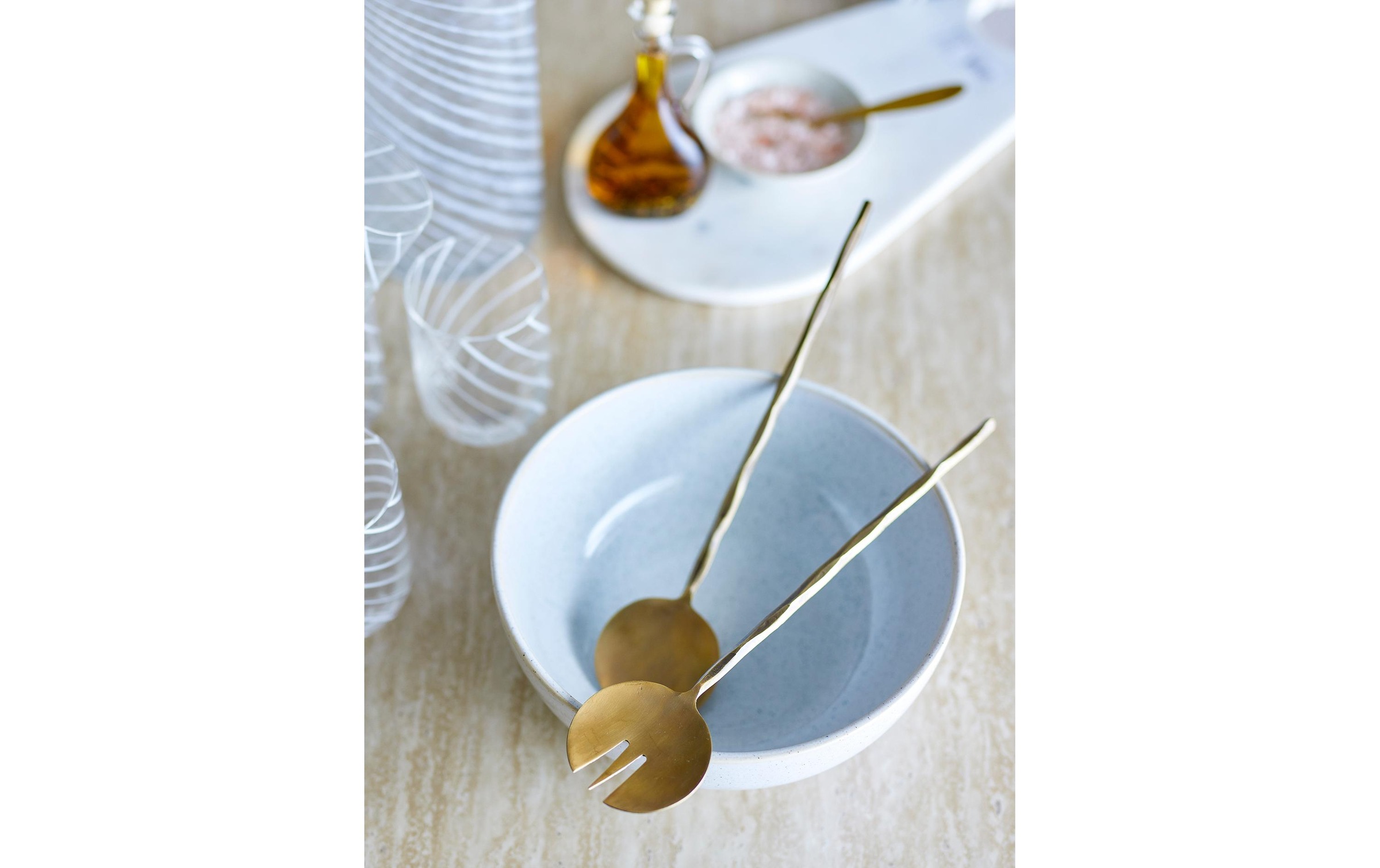 Bloomingville Couverts à salade »Gaith 2-teilig, Messing«