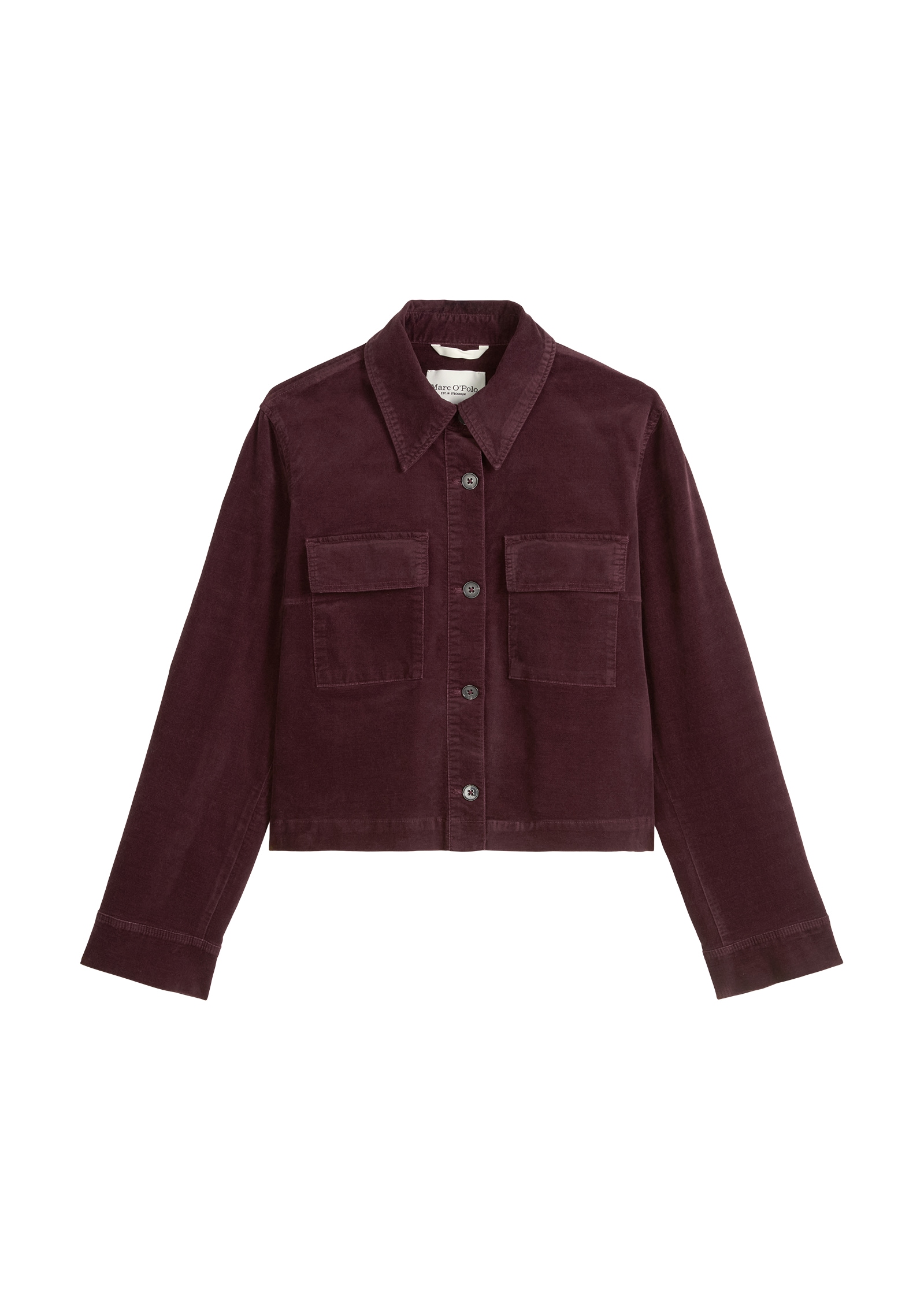 Marc O'Polo Veste courte aus Samt, , regular fit, aus Organic-Cotton-Viskose-Stretch