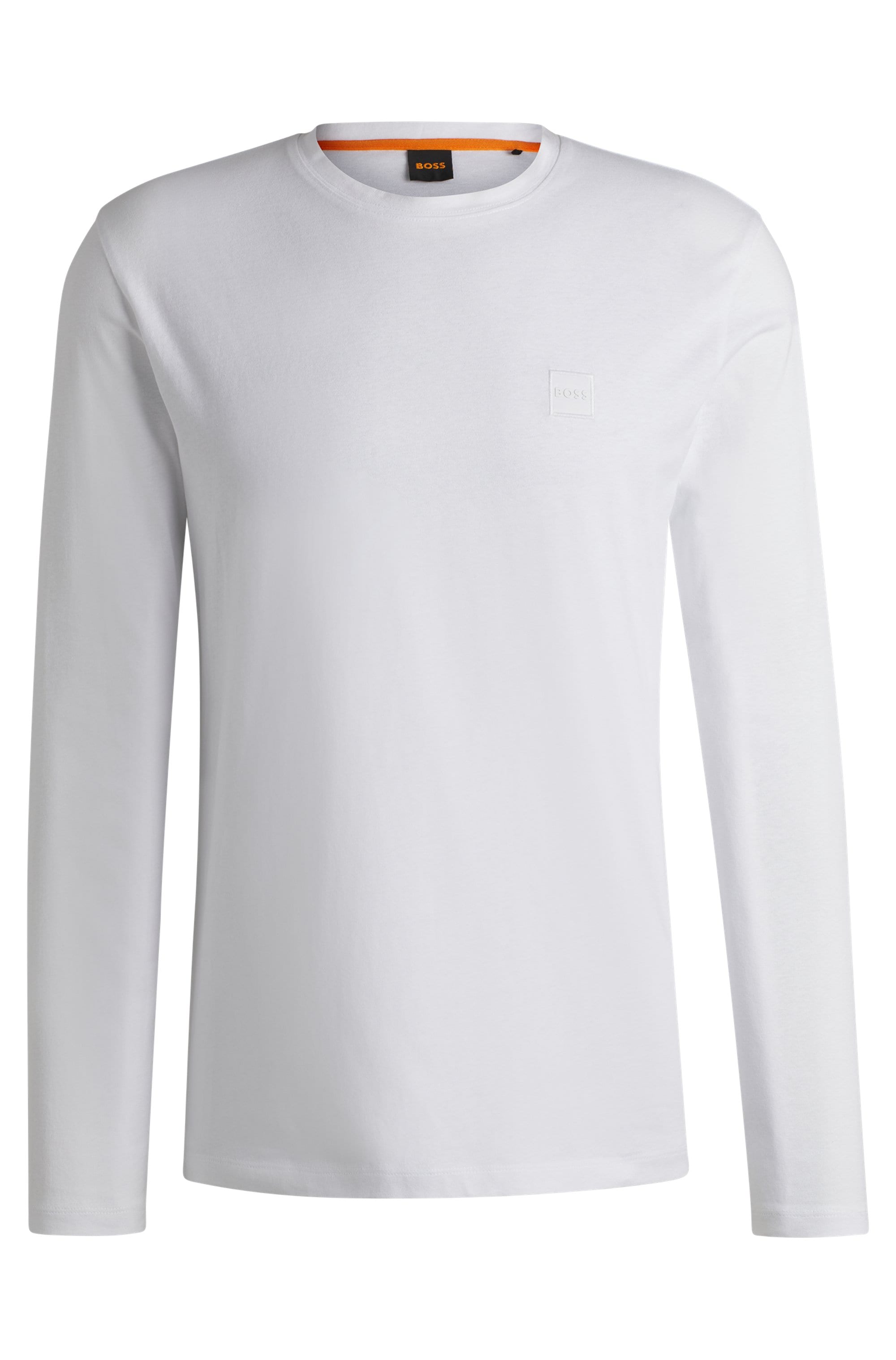 BOSS ORANGE Langarmshirt »Tacks«, mit Markenlogo auf der Brust