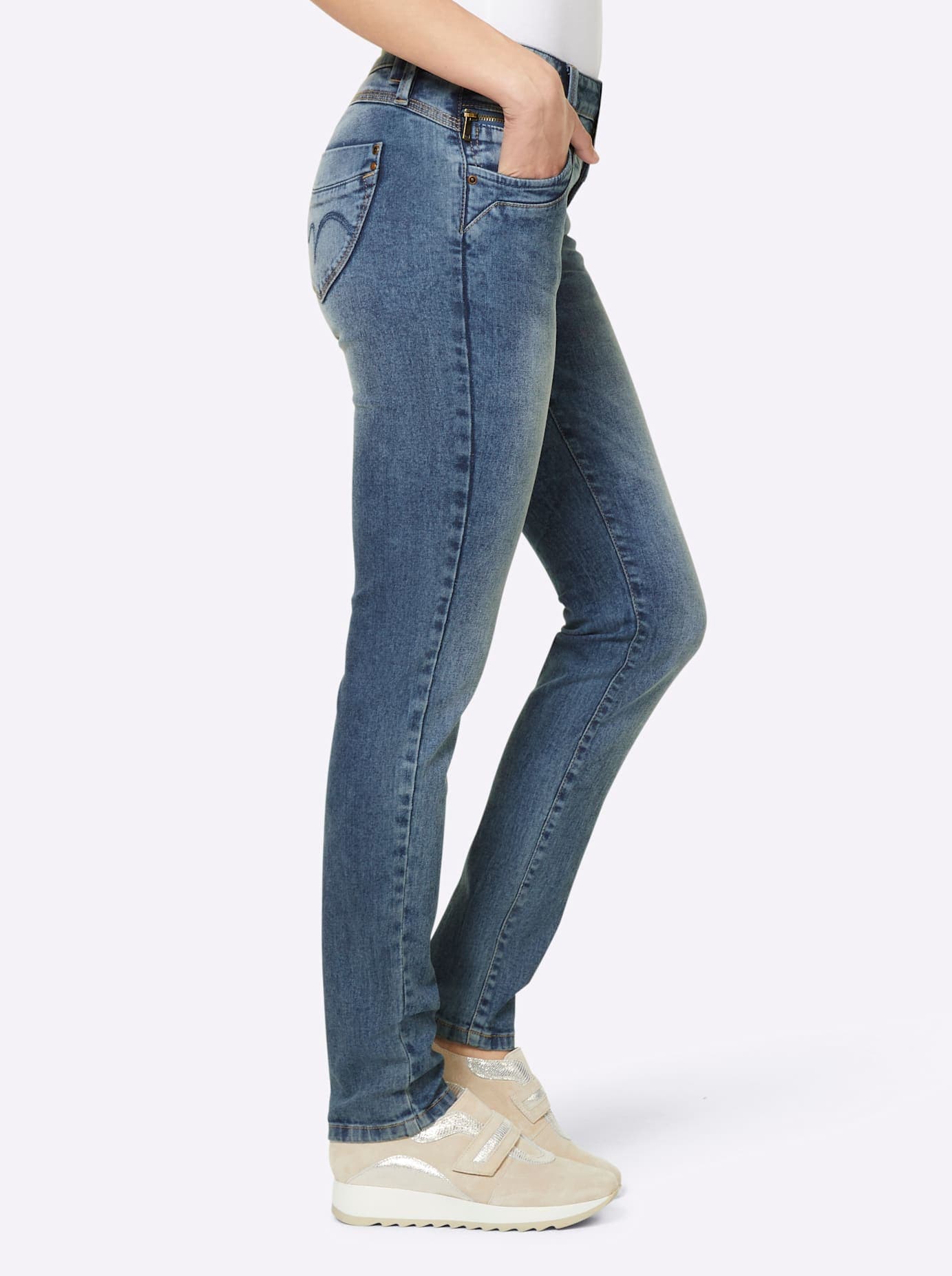 heine Röhrenjeans, (1 tlg.)