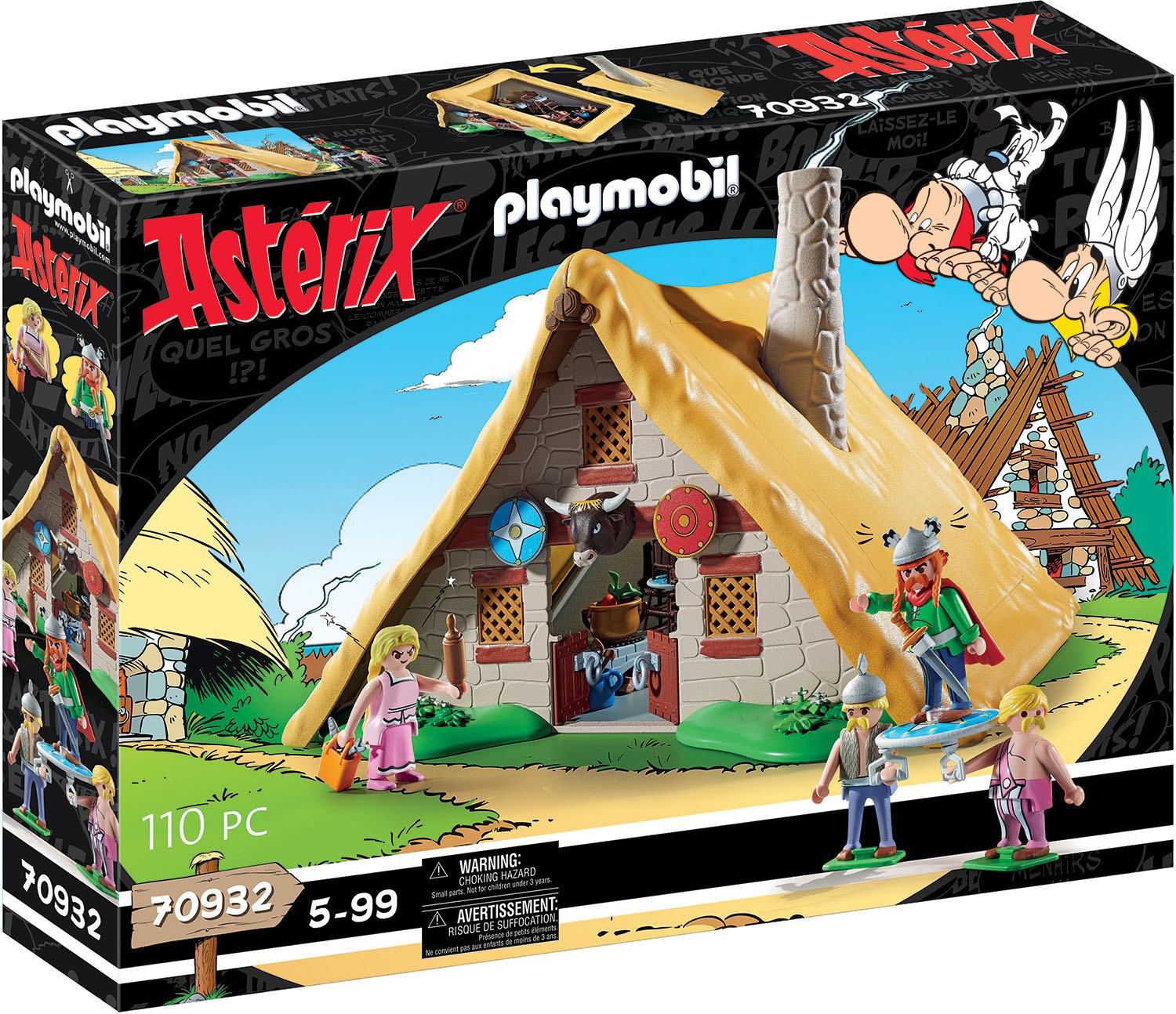 Image of Playmobil® Konstruktions-Spielset »Hütte des Majestix (70932), Asterix«, (110 St.), Made in Germany bei Ackermann Versand Schweiz